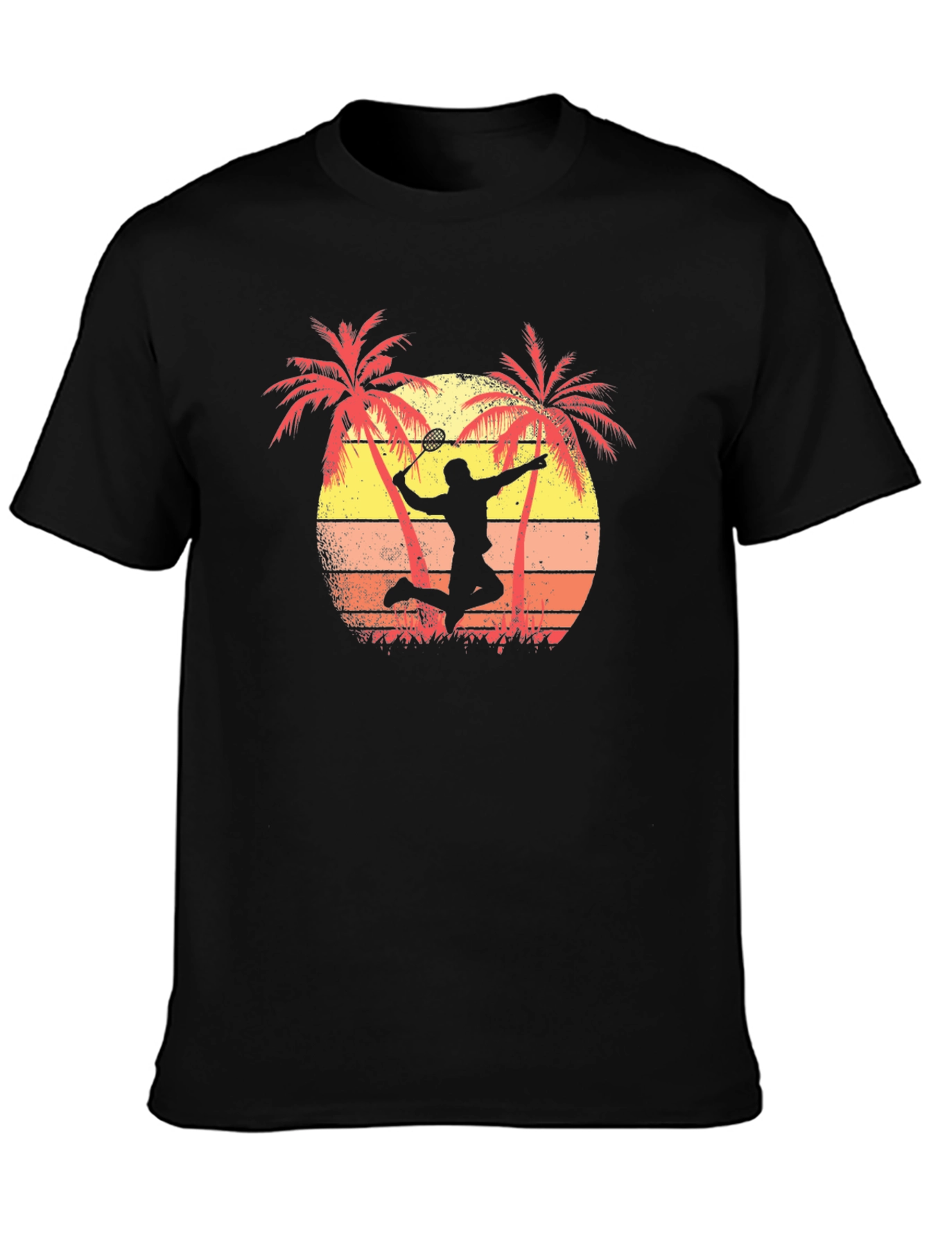 Badminton Sunset Graphic Tee