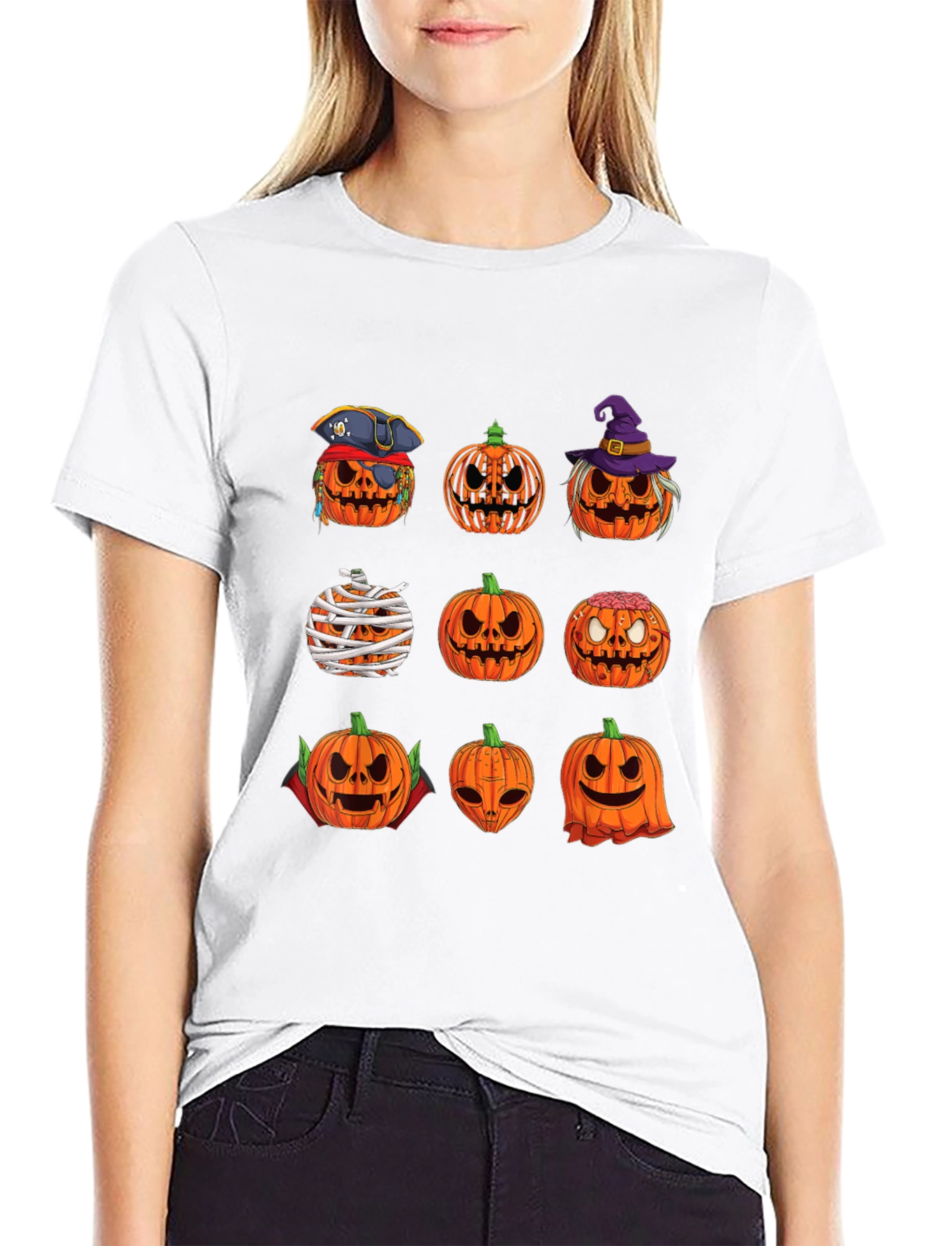 Halloween Pumpkin T-Shirt - Spooky Season Tee