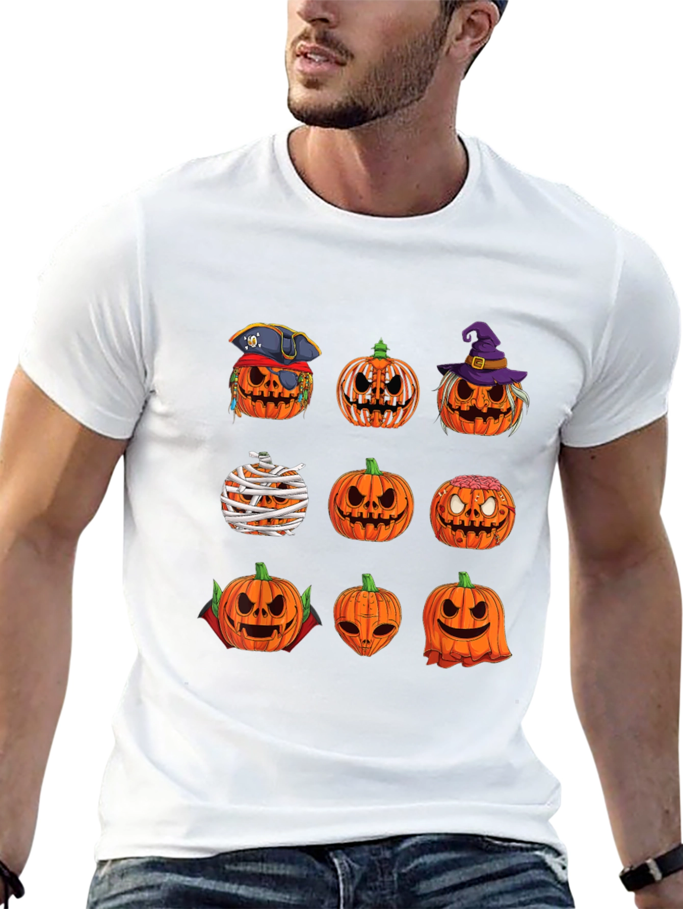 Halloween Pumpkin T-Shirt - Spooky Season Tee
