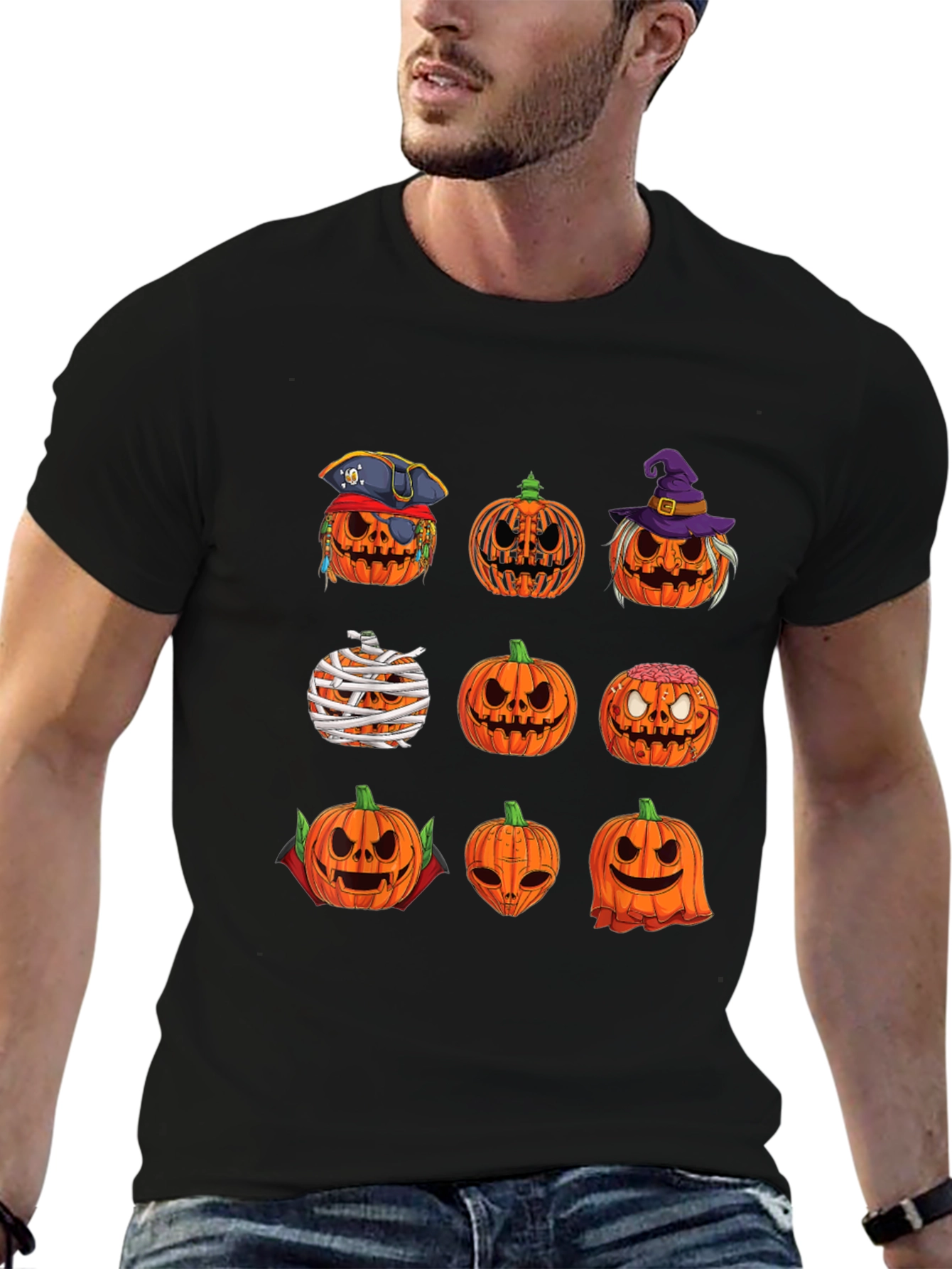 Halloween Pumpkin T-Shirt - Spooky Season Tee