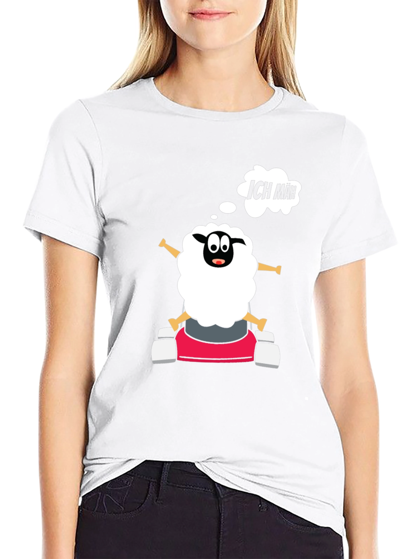 Funny Sheep Go-Kart T-Shirt