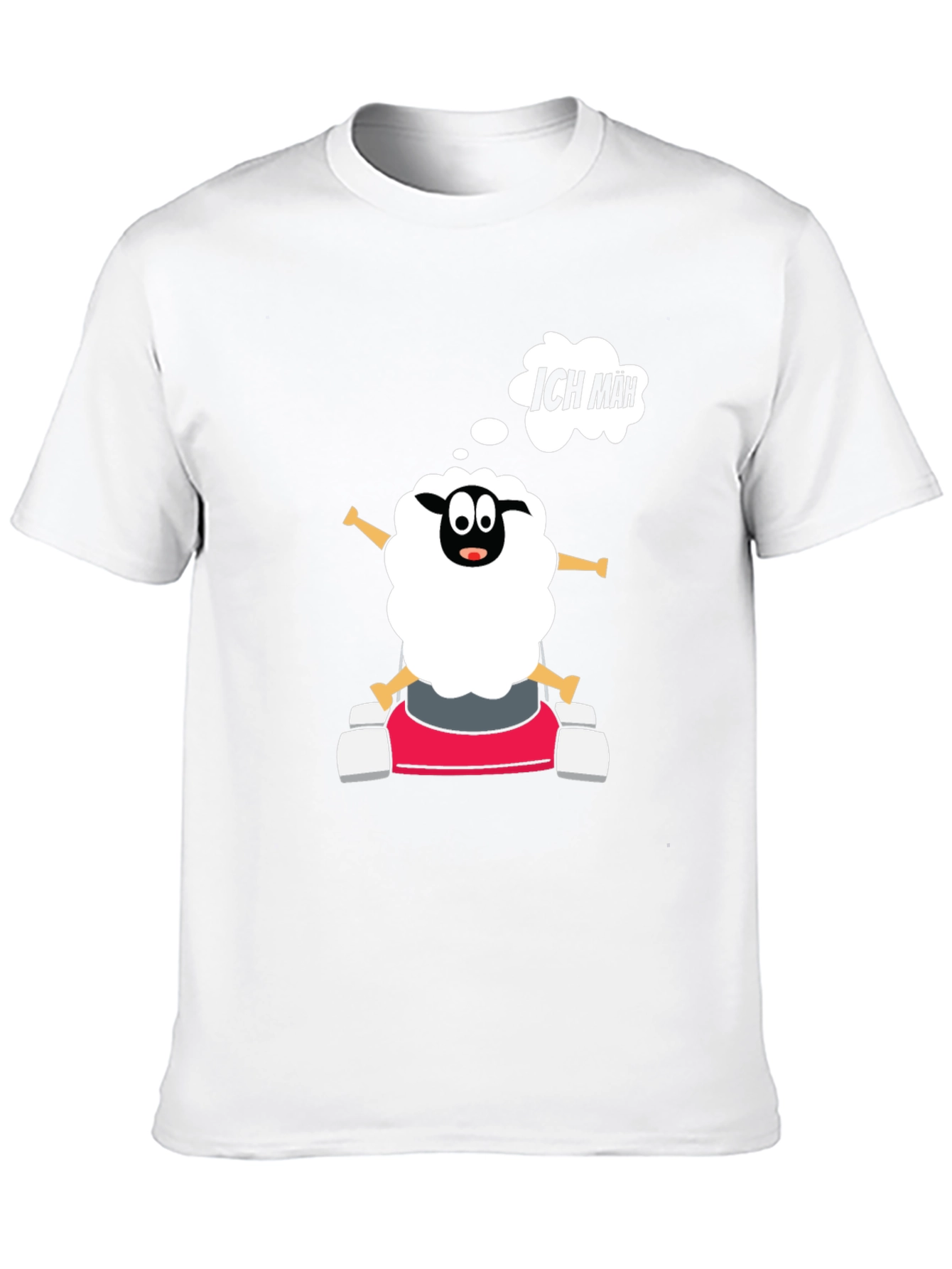Funny Sheep Go-Kart T-Shirt