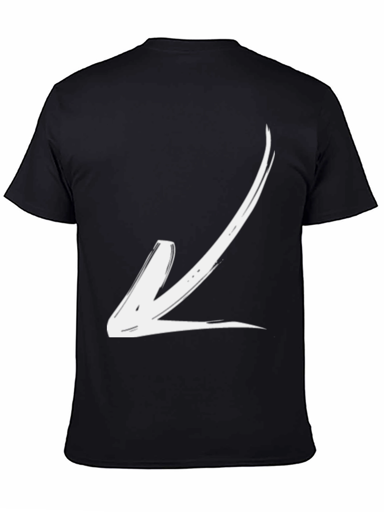 Modern Arrow Graphic Tee - Black Casual T-Shirt
