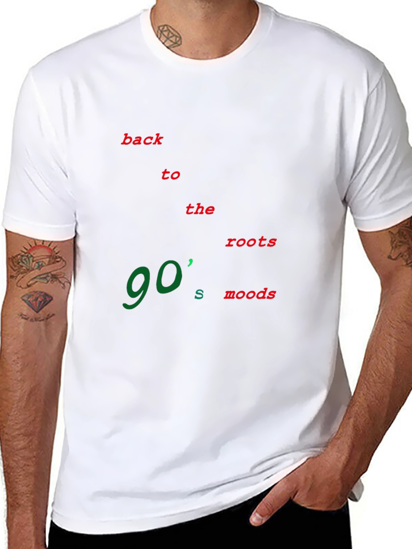 90s Moods Black T-Shirt