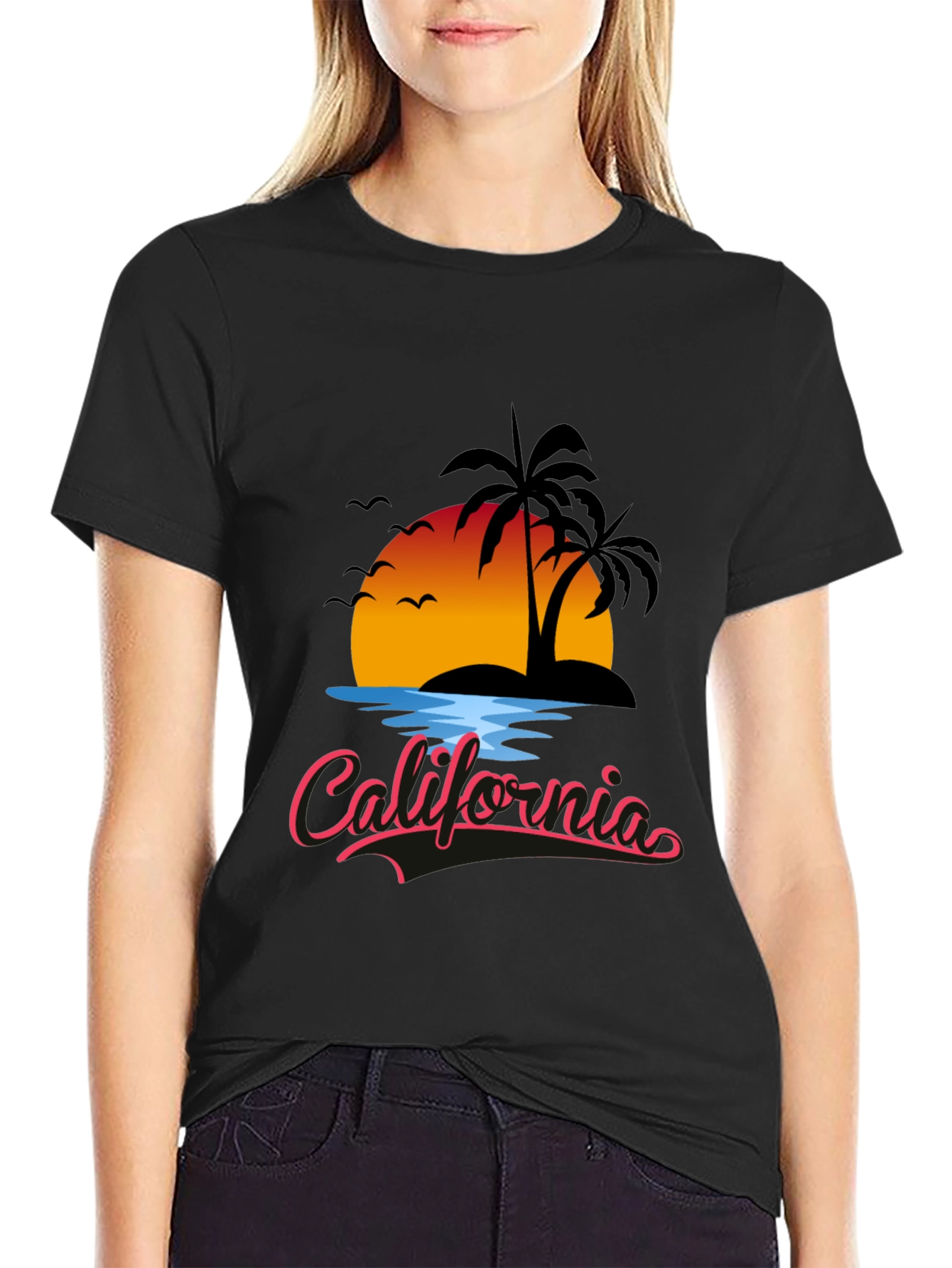 California Sunset Graphic T-Shirt