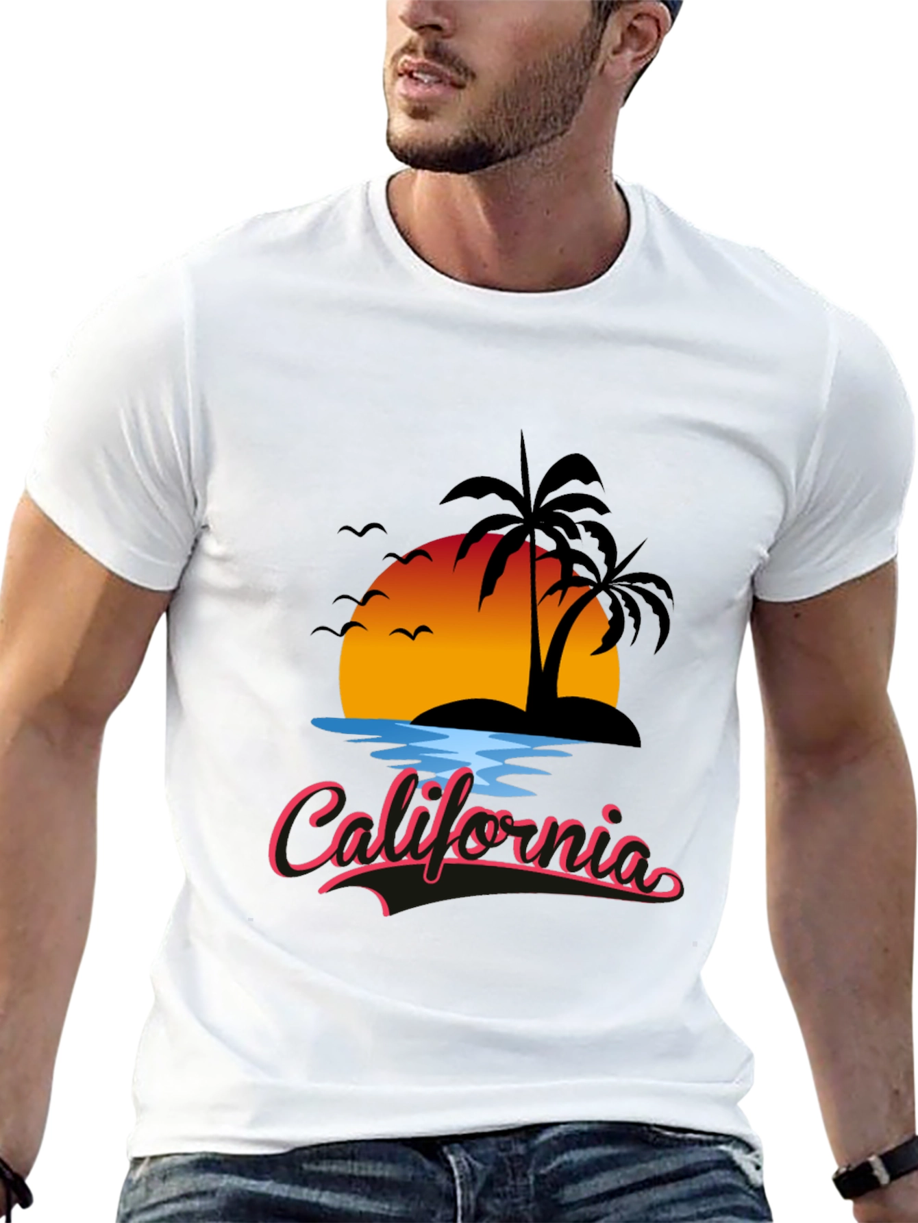 California Sunset Graphic T-Shirt