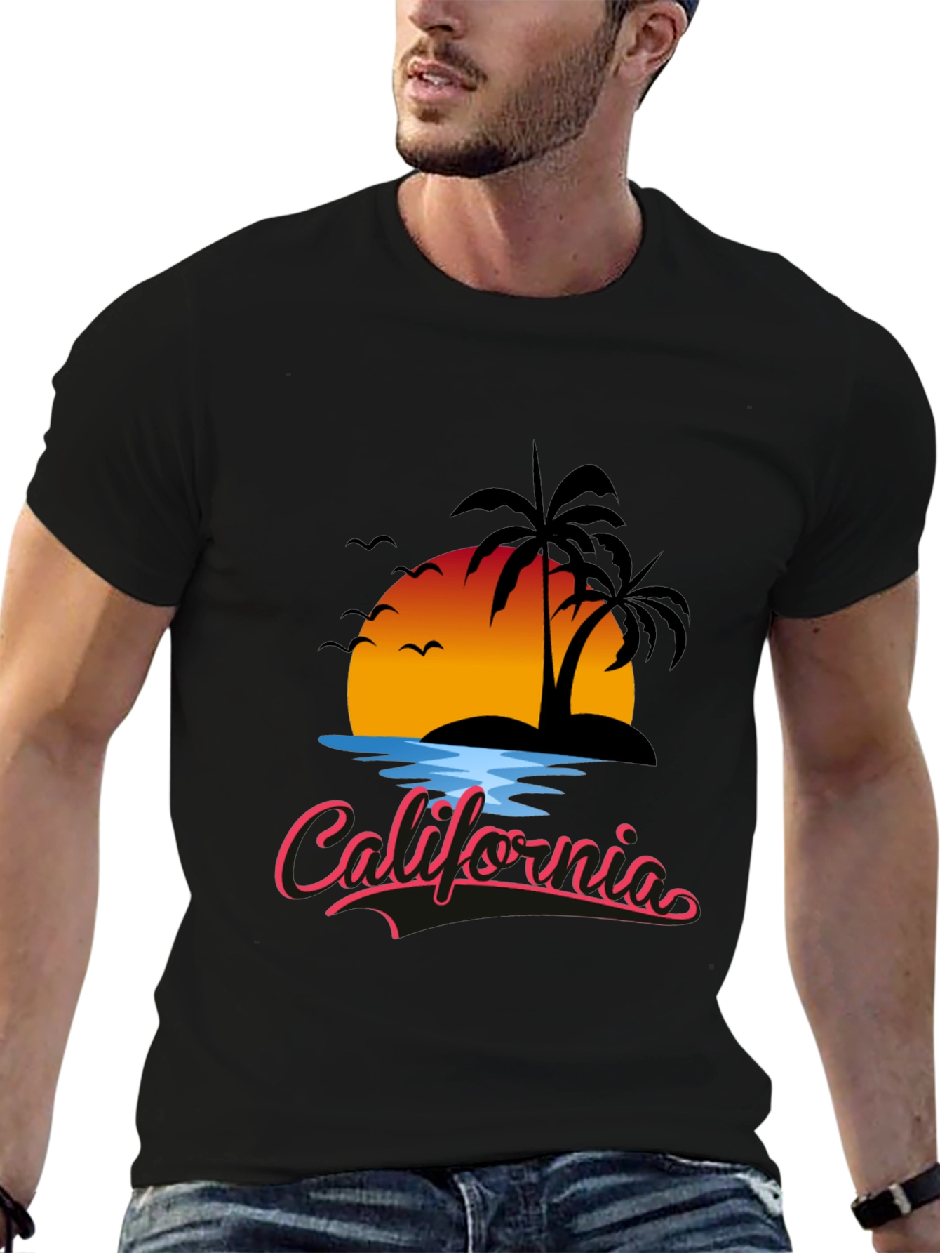 California Sunset Graphic T-Shirt