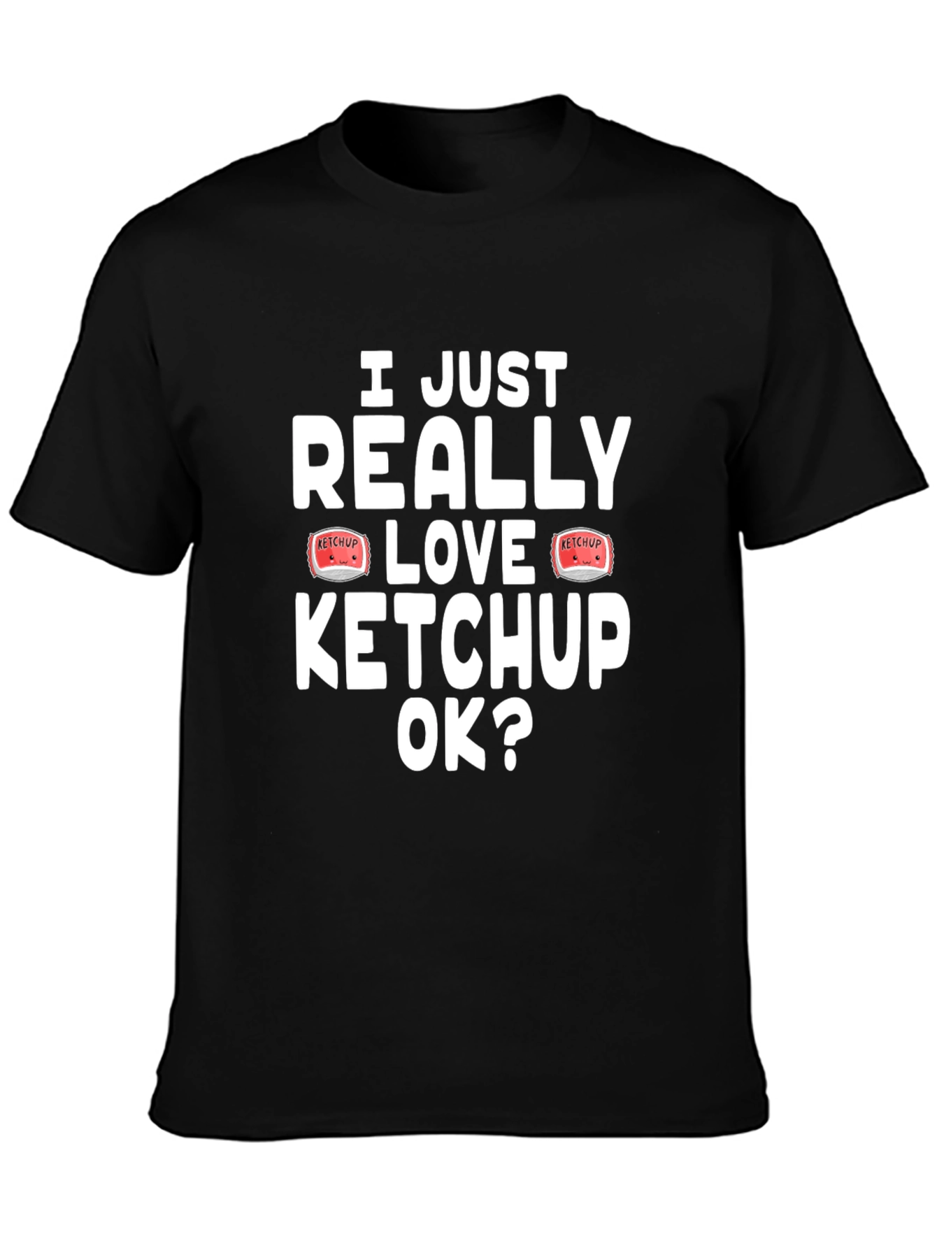 I Love Ketchup T-Shirt - Novelty Graphic Tee