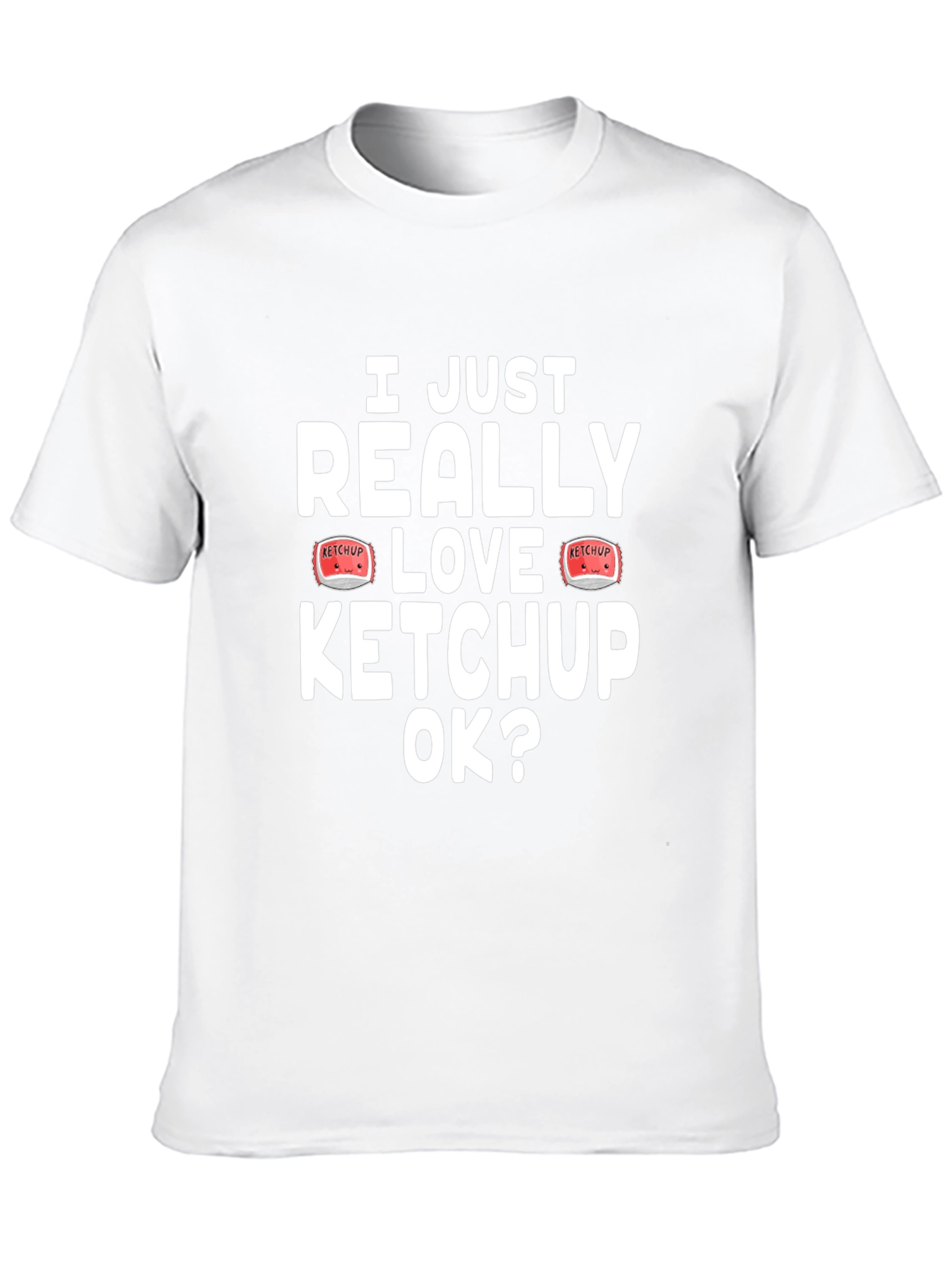 I Love Ketchup T-Shirt - Novelty Graphic Tee