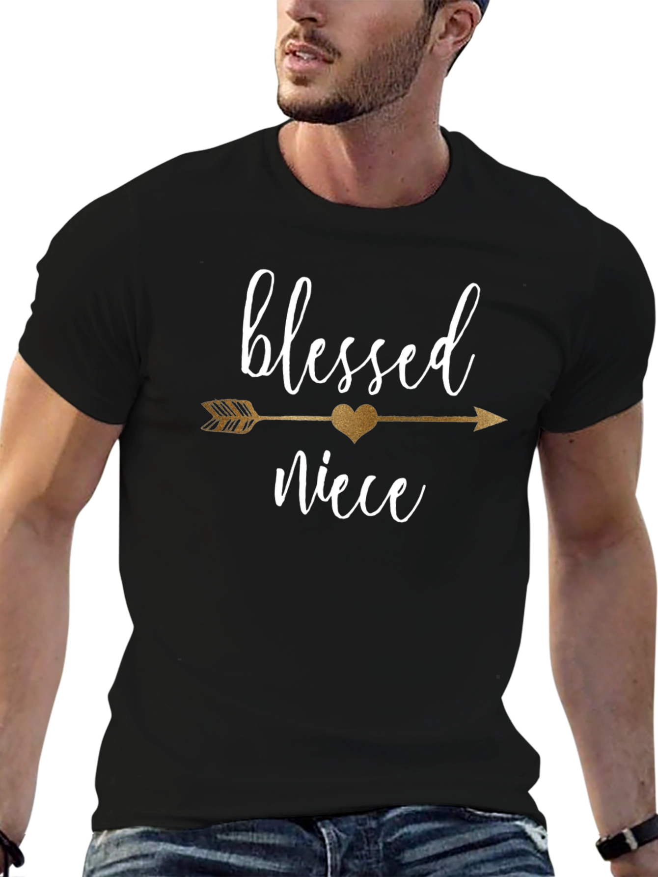 Blessed Niece Arrow Graphic T-Shirt