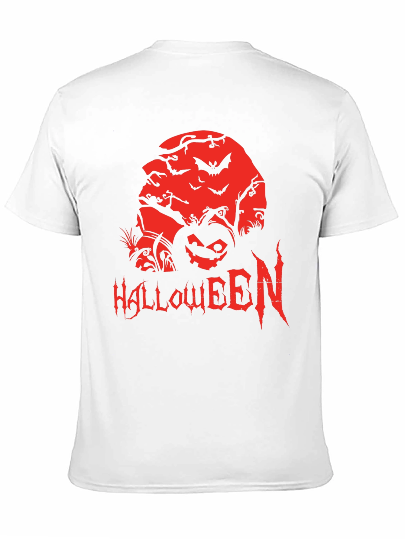 Halloween Graphic Tee - Spooky Pumpkin Design