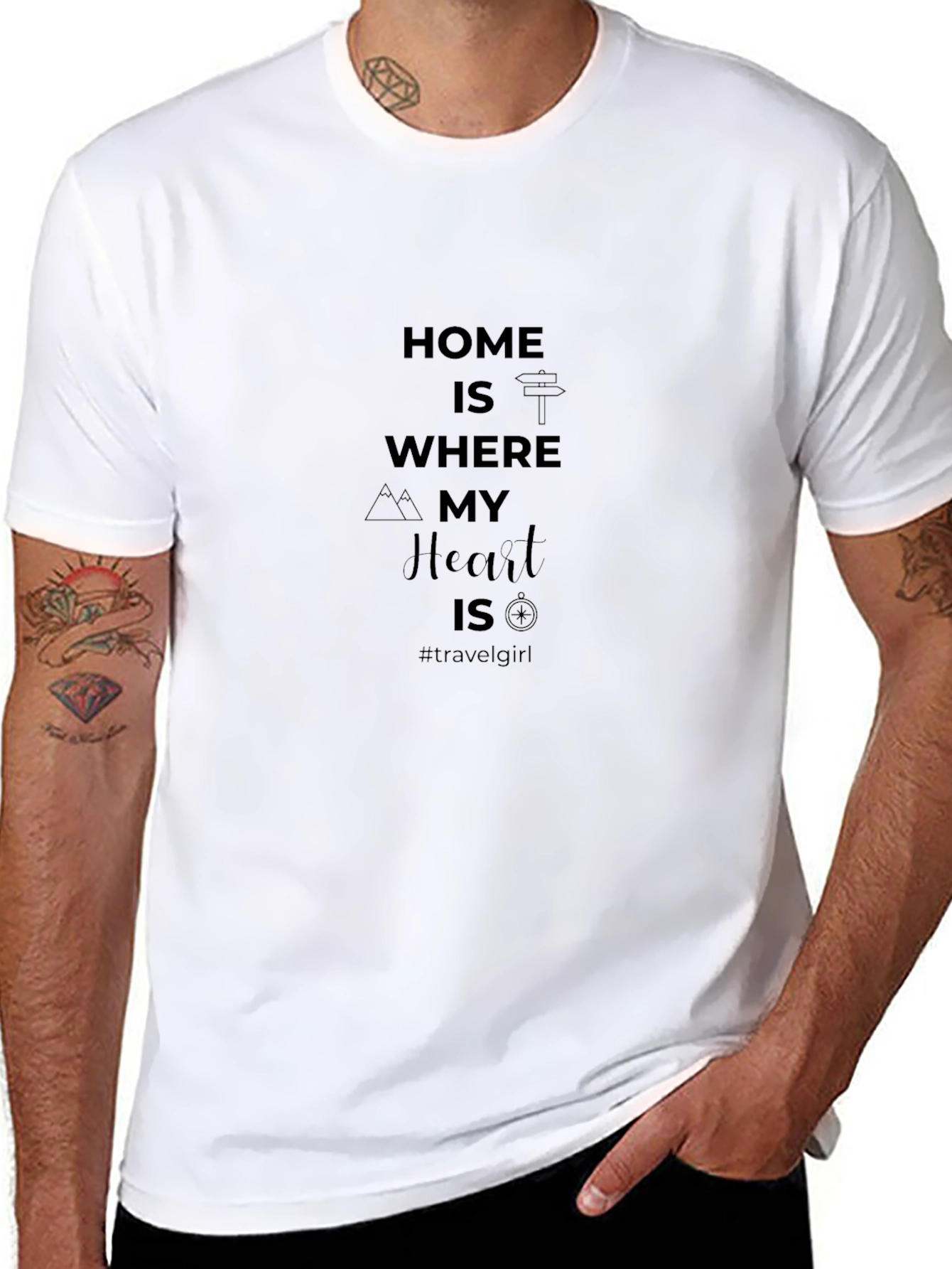 Home Is Where My Heart Is T-Shirt - Travel