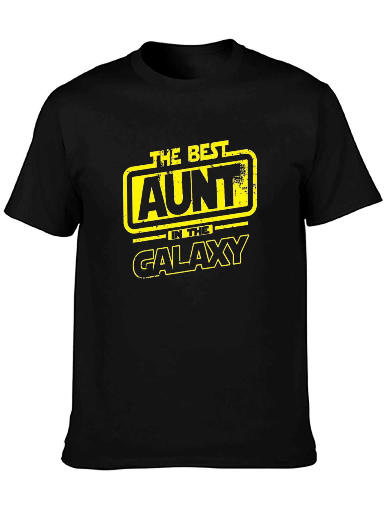 Best Aunt in the Galaxy Black T-Shirt