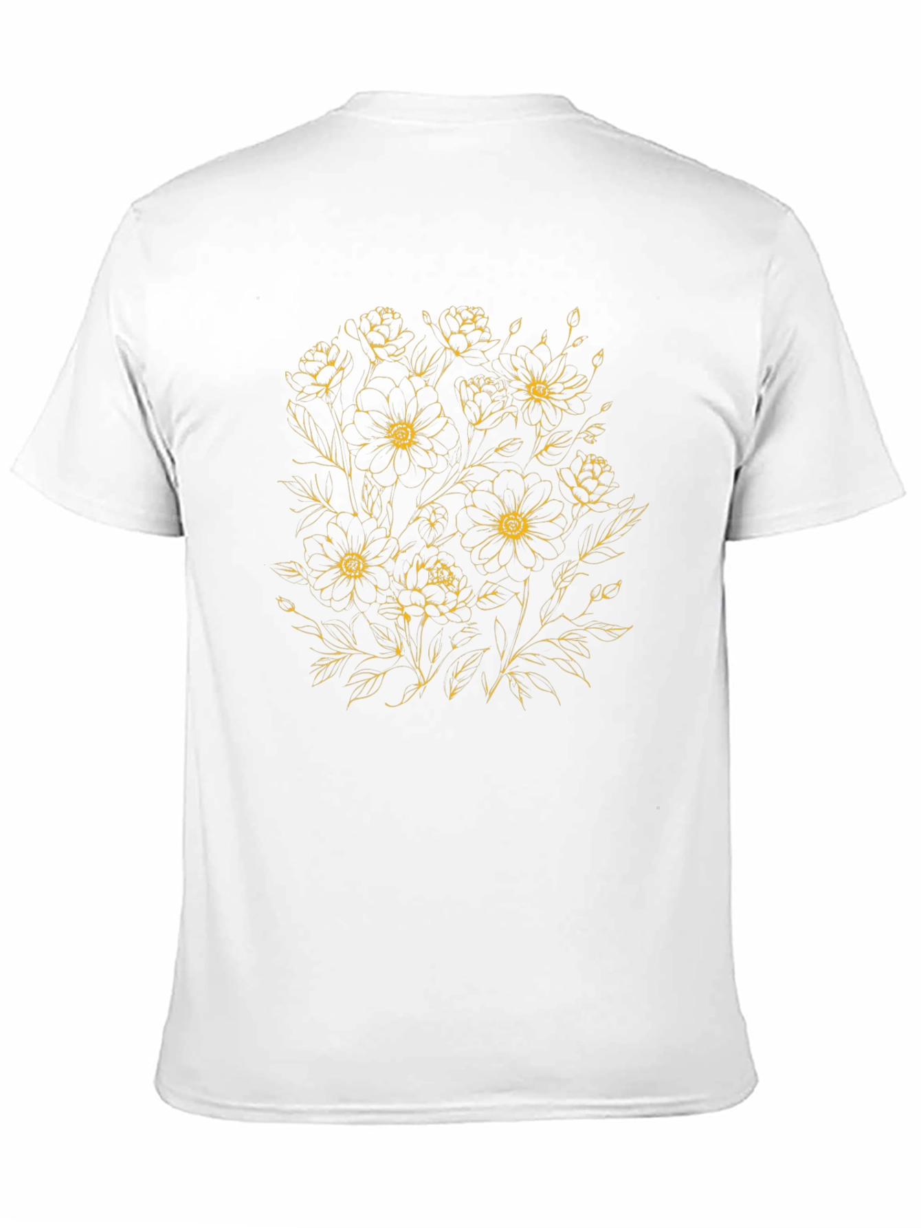 Floral Print Black T-Shirt - Stylish Casual Wear