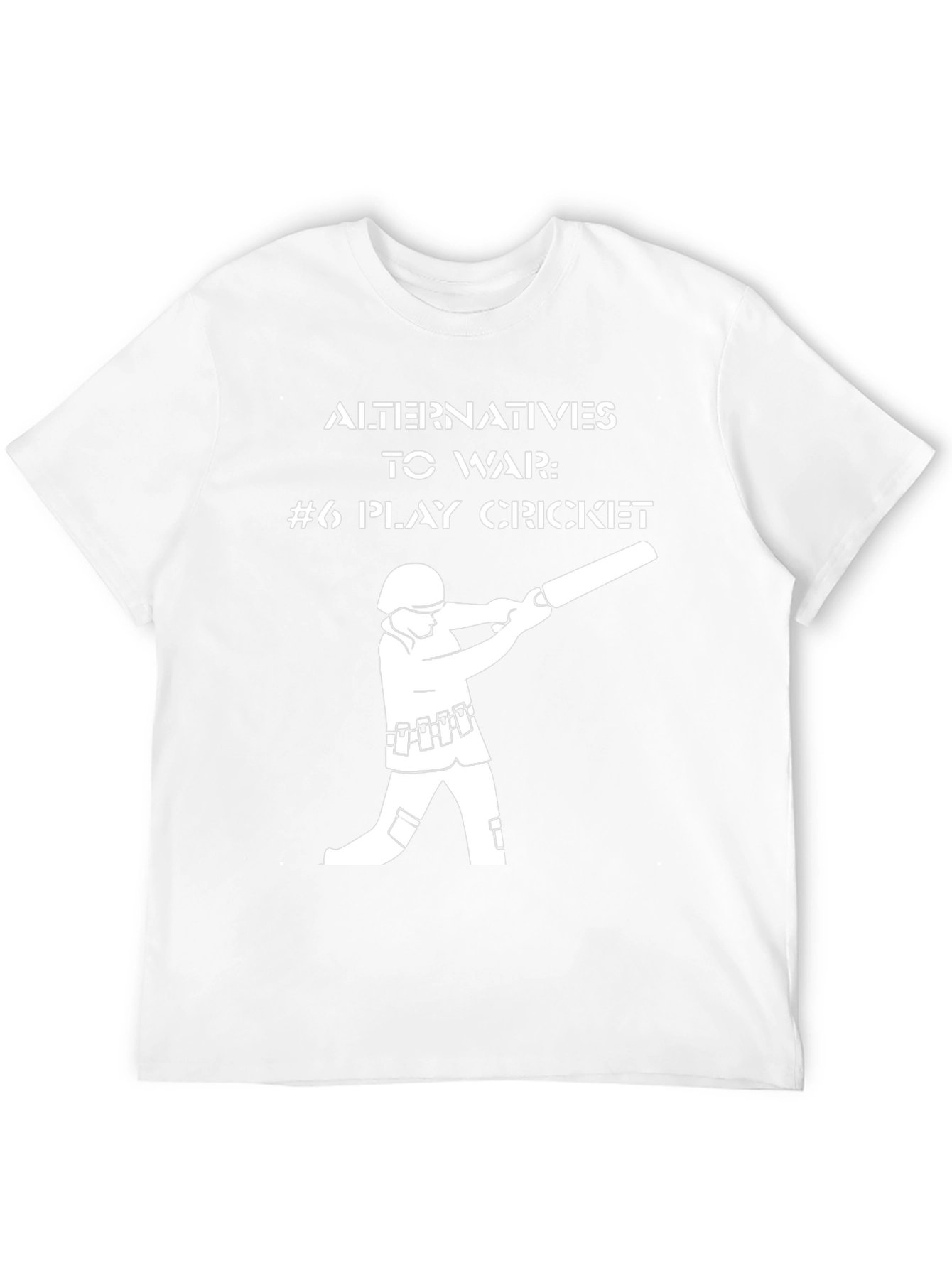 Alternatives to War Cricket T-Shirt