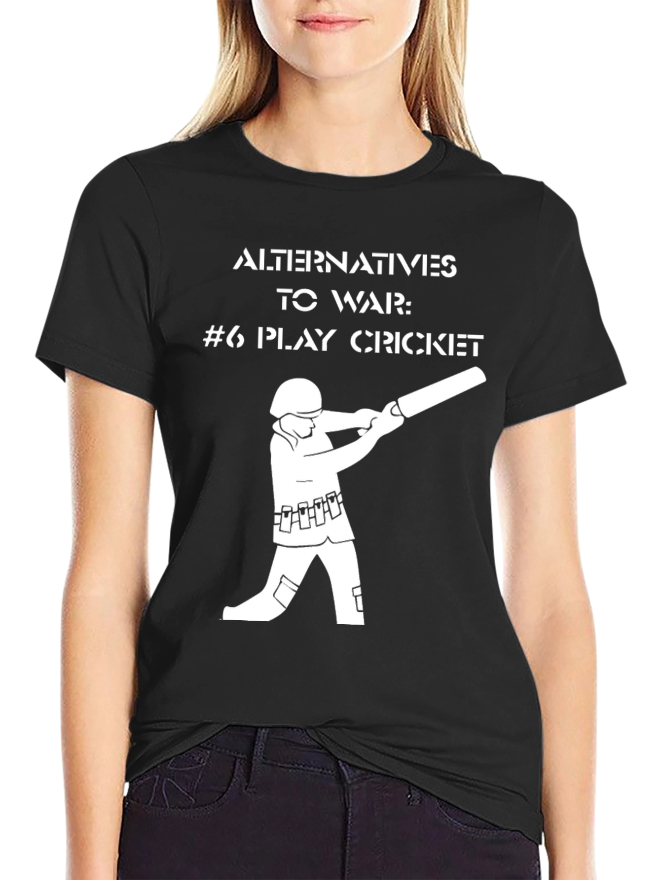Alternatives to War Cricket T-Shirt