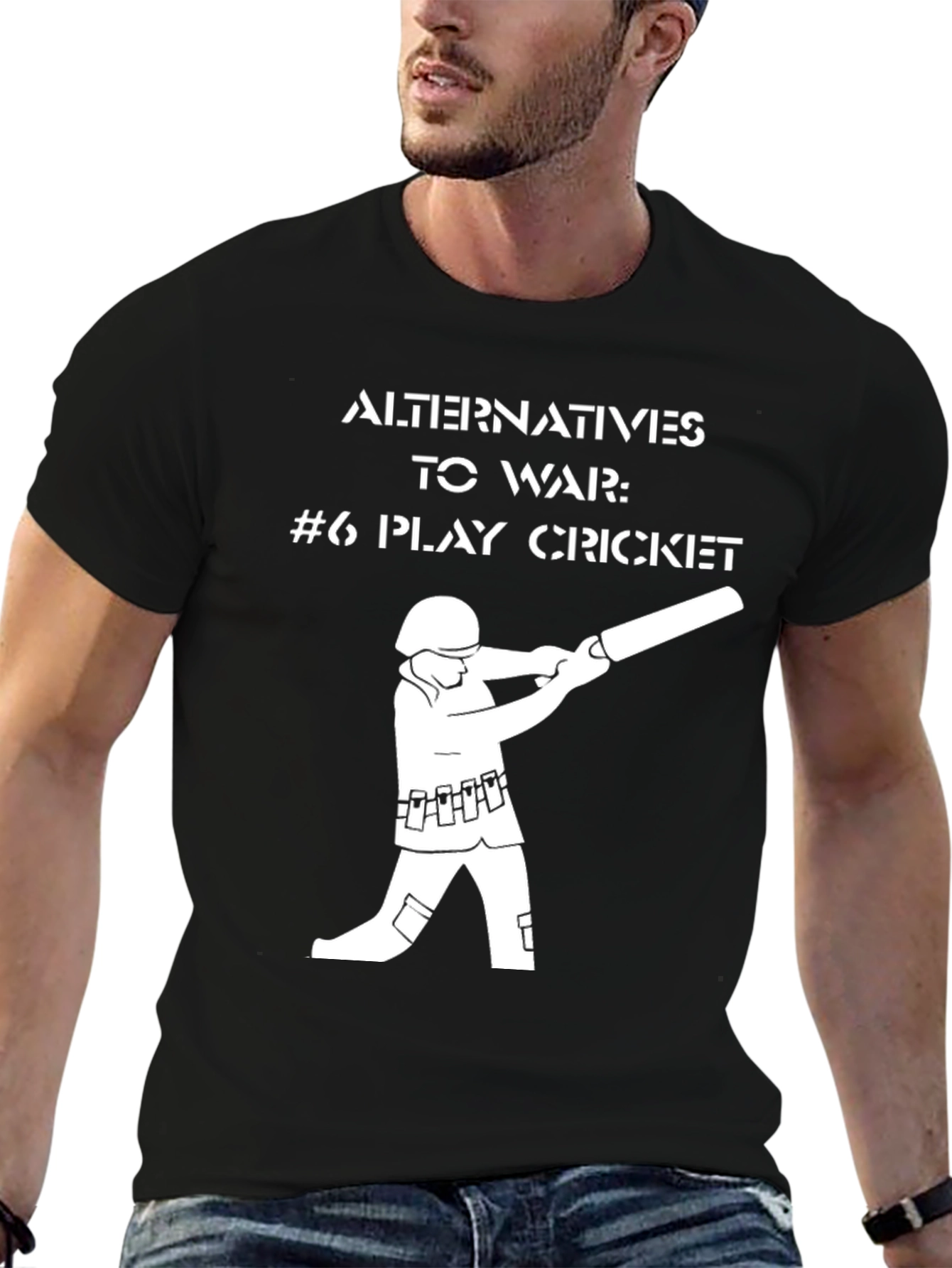 Alternatives to War Cricket T-Shirt