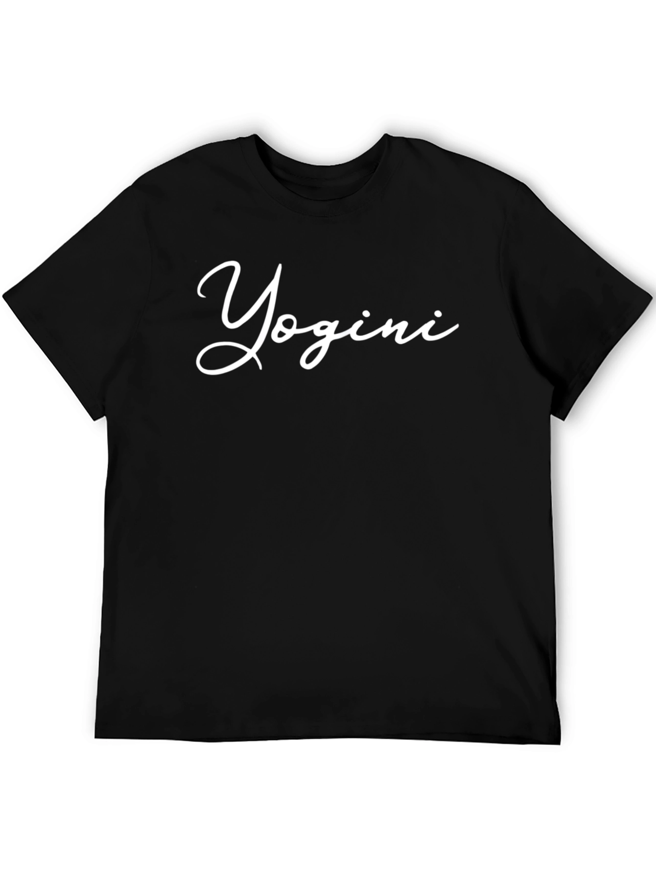 Yogini Script Black T-Shirt - Unisex Yoga Apparel