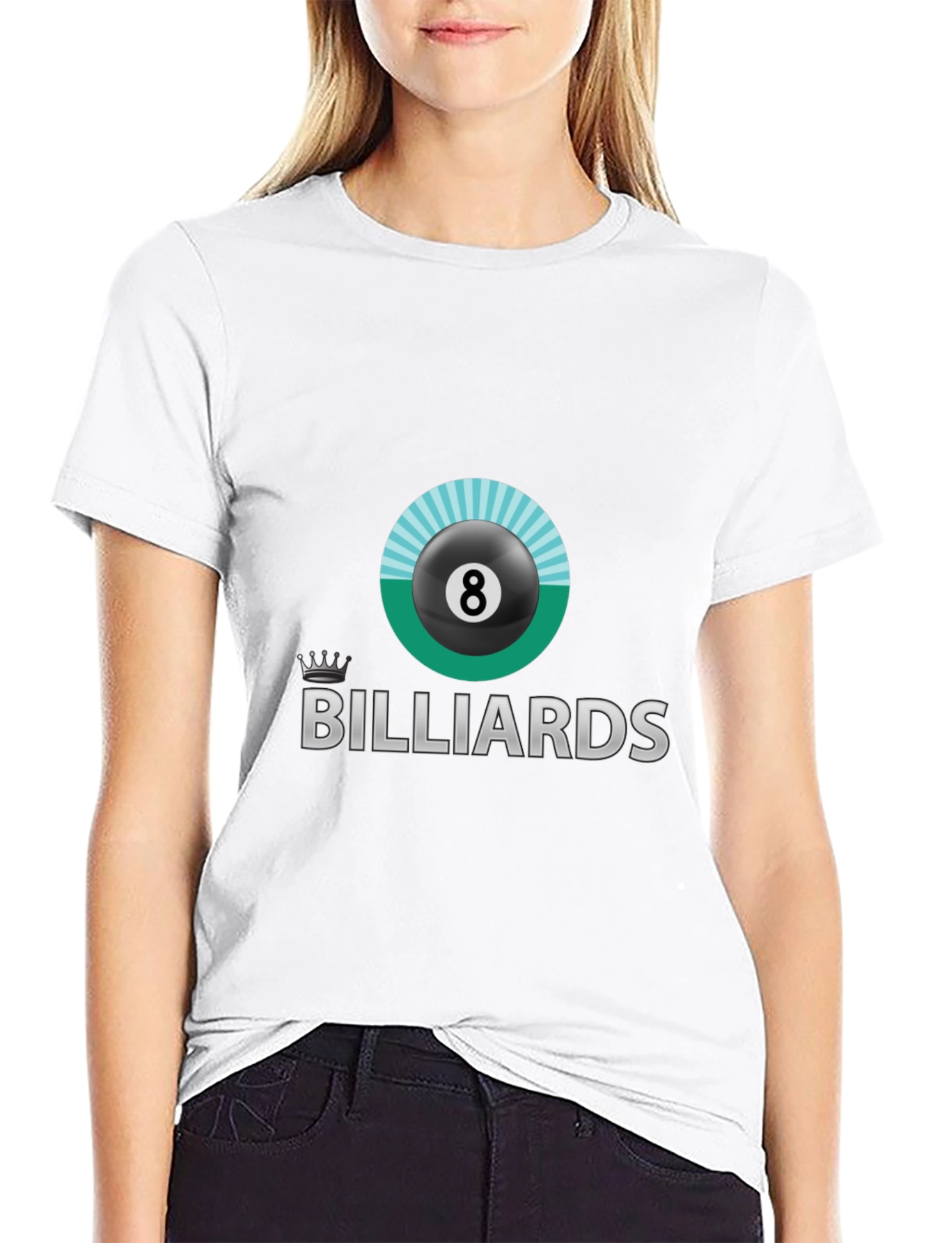 Billiards Eight Ball Graphic T-Shirt