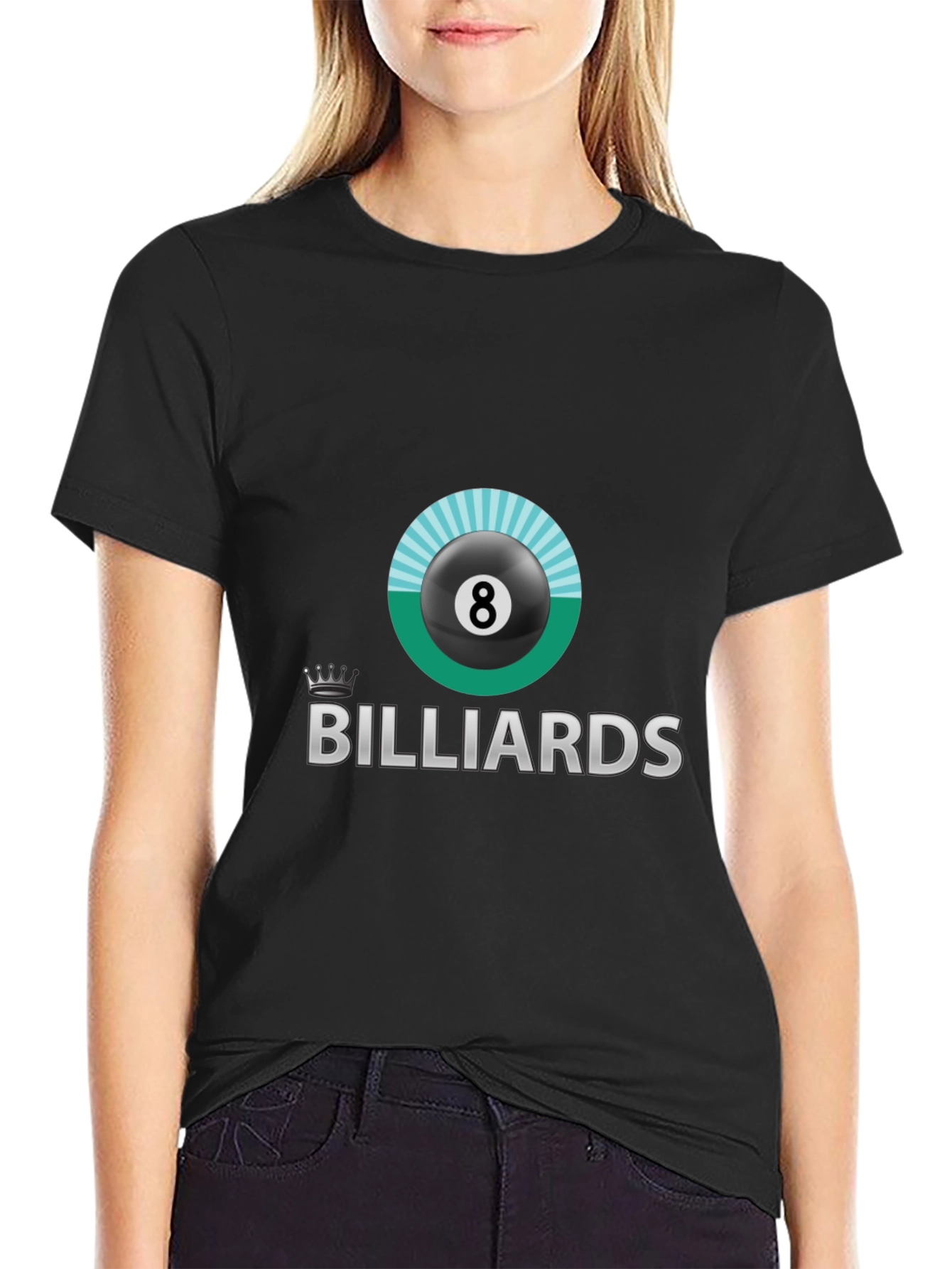 Billiards Eight Ball Graphic T-Shirt