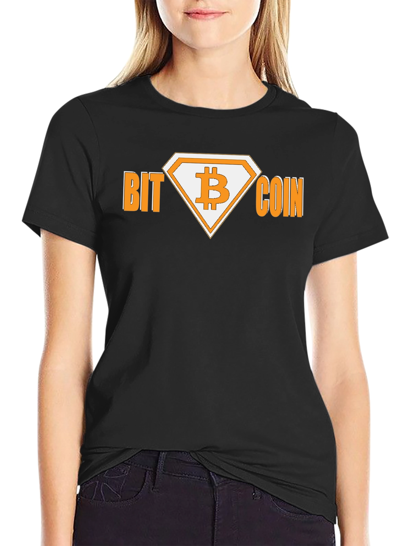 Bitcoin Diamond Tee - Crypto Currency Black T-Shirt