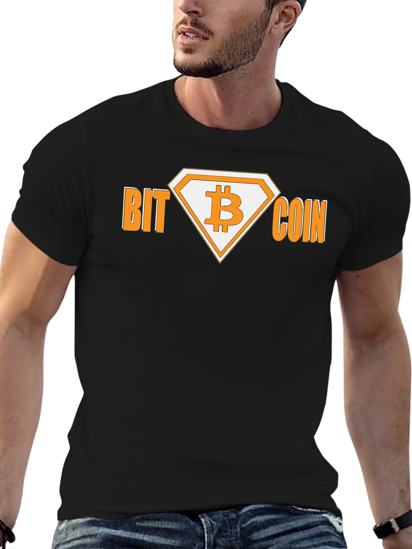 Bitcoin Diamond Tee - Crypto Currency Black T-Shirt