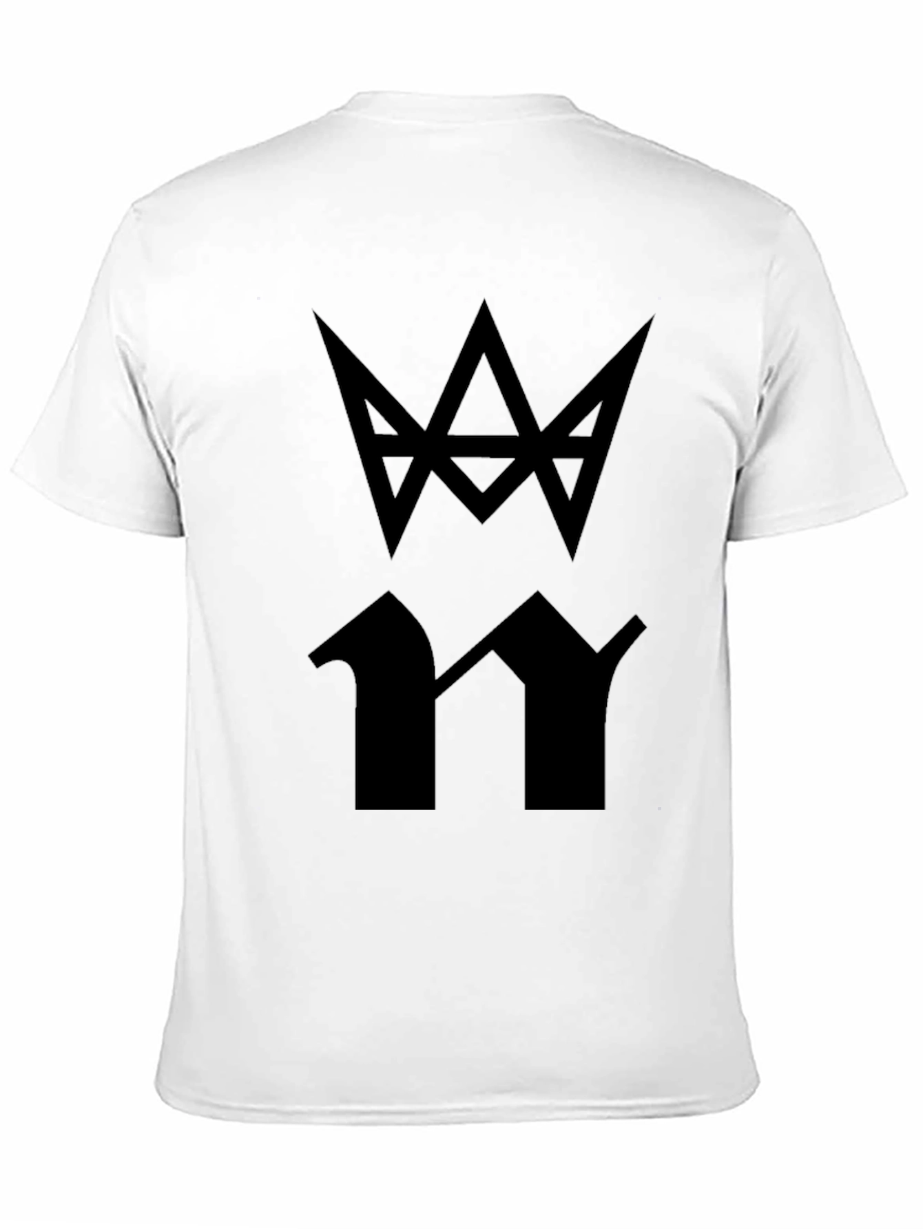 Black T-Shirt with Abstract Graphic