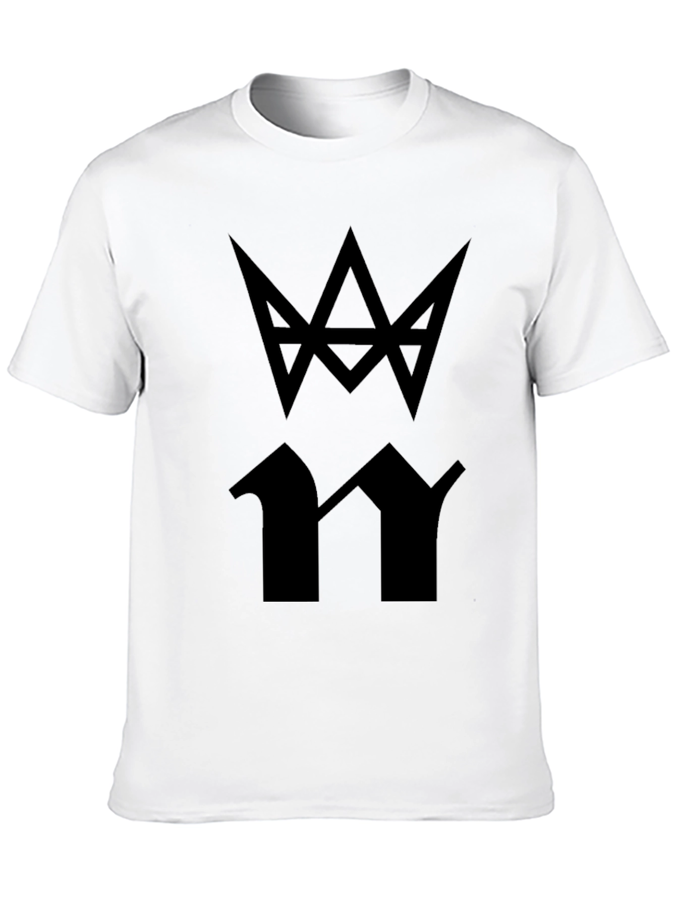 Black T-Shirt with Abstract Graphic