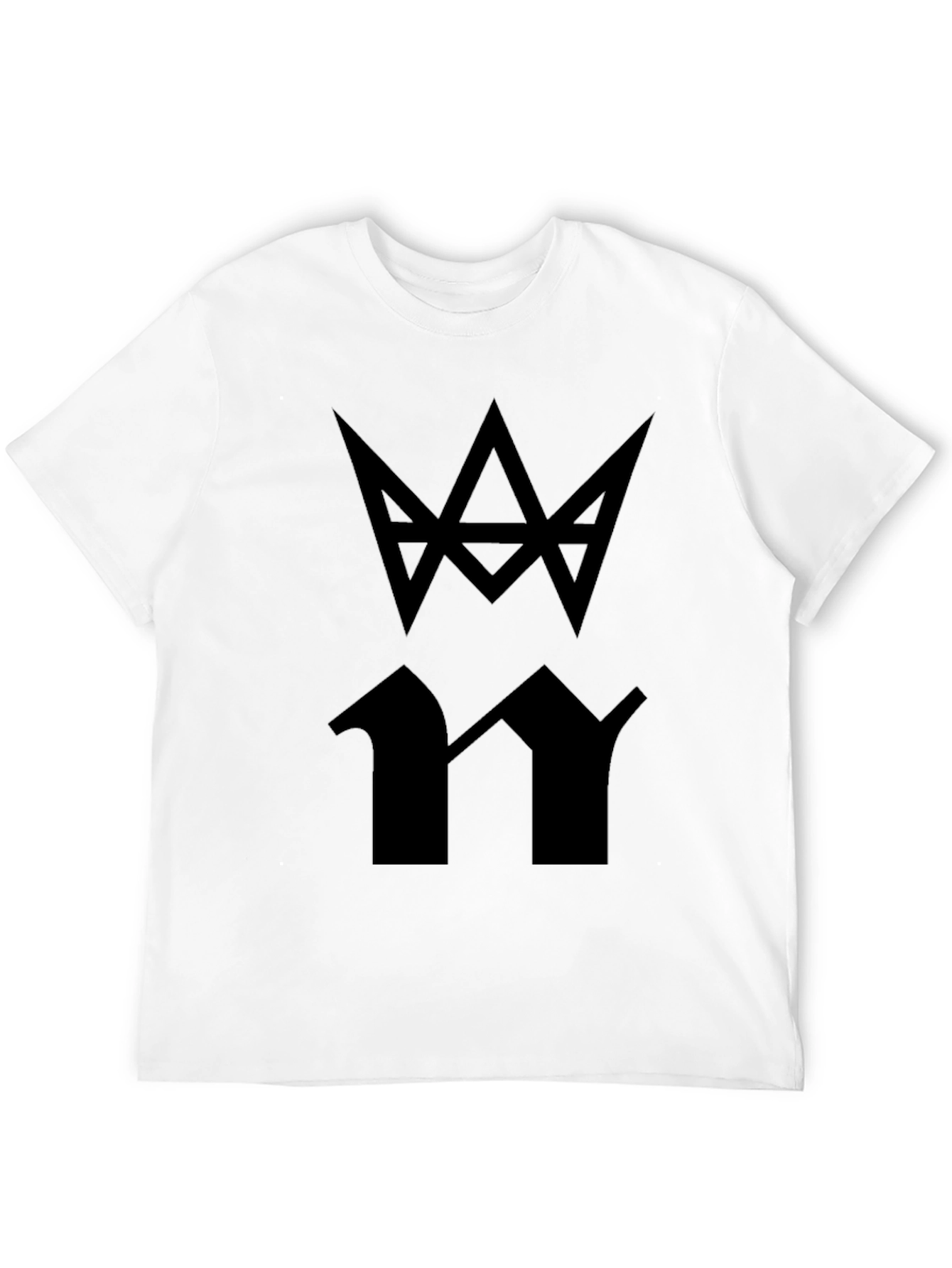 Black T-Shirt with Abstract Graphic