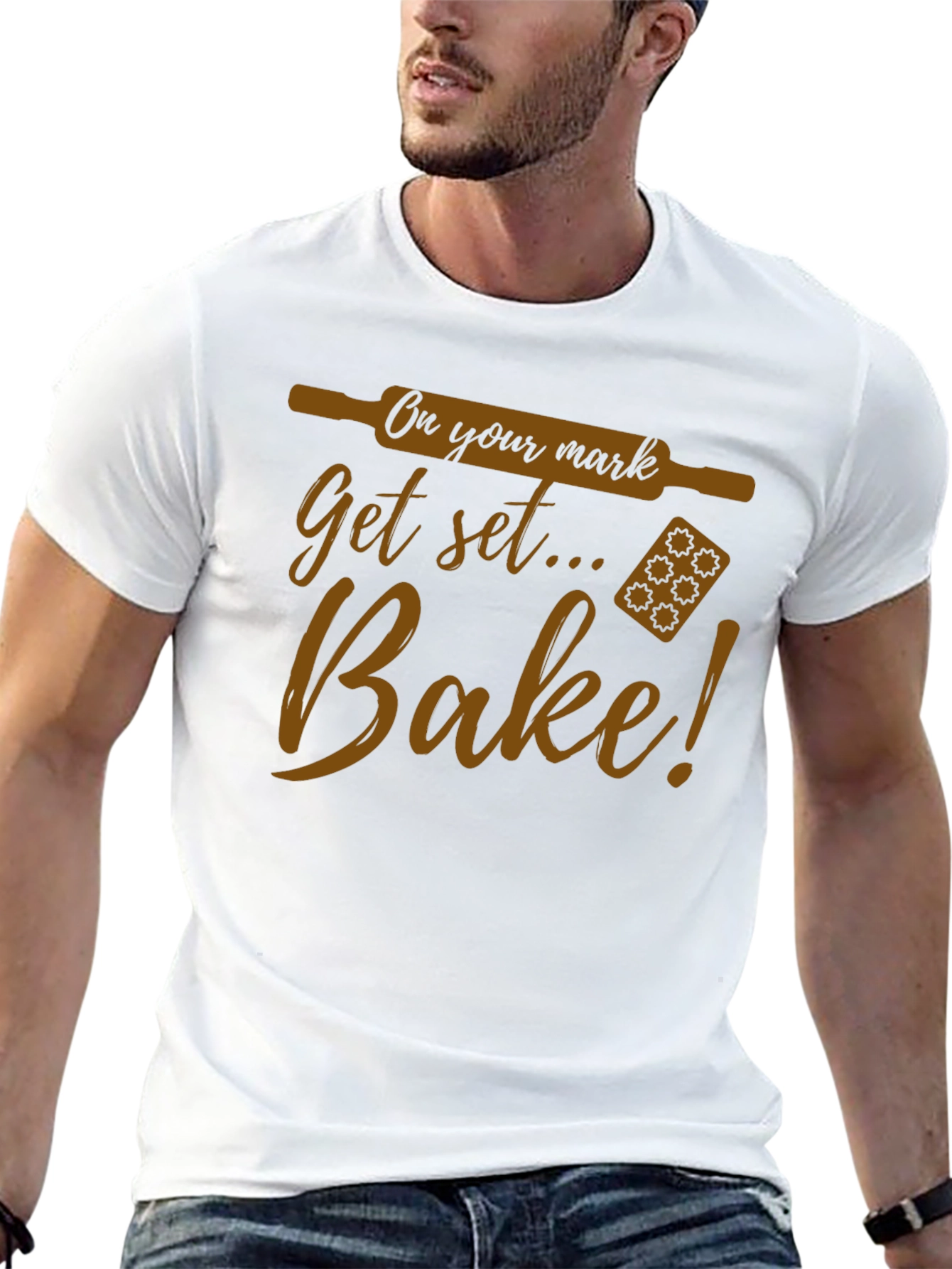 Bake T-Shirt - On Your Mark Get Set...Bake!