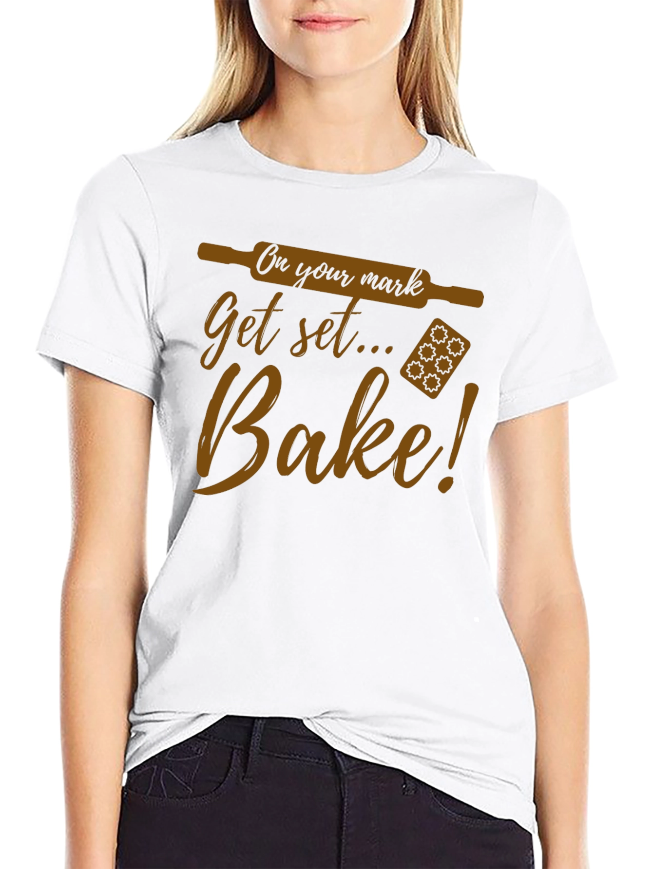 Bake T-Shirt - On Your Mark Get Set...Bake!