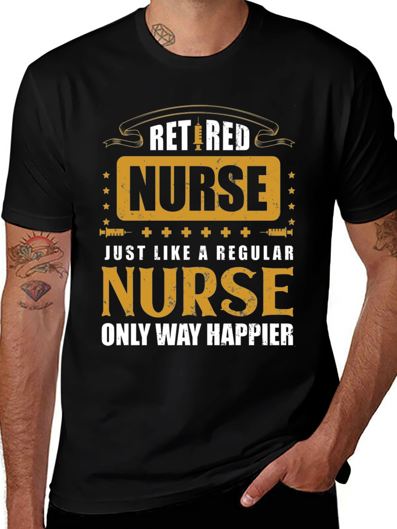 Retired Nurse Graphic T-Shirt
