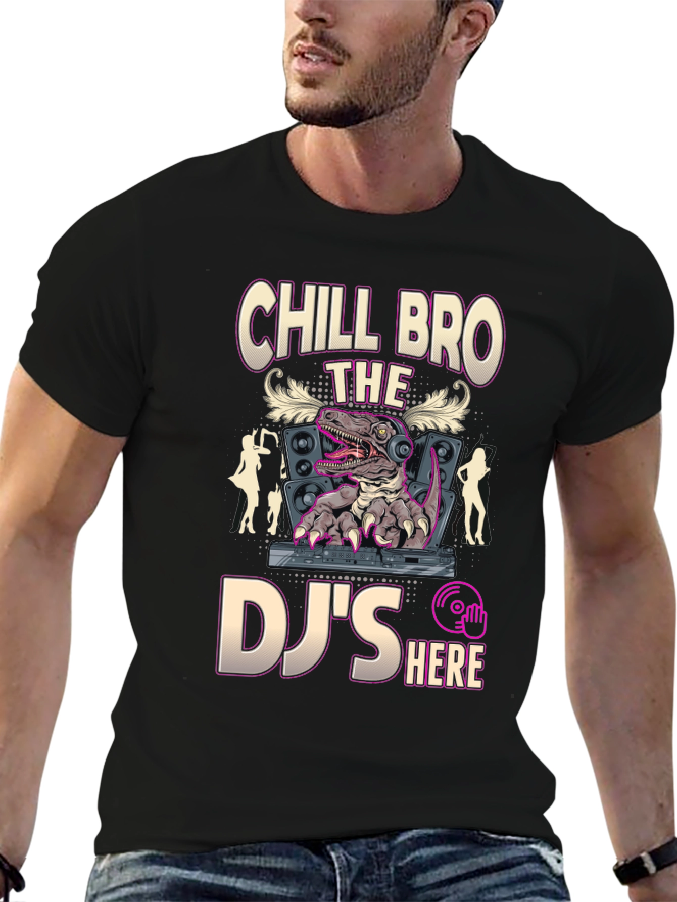 Chill Bro DJ Raptor Graphic Tee
