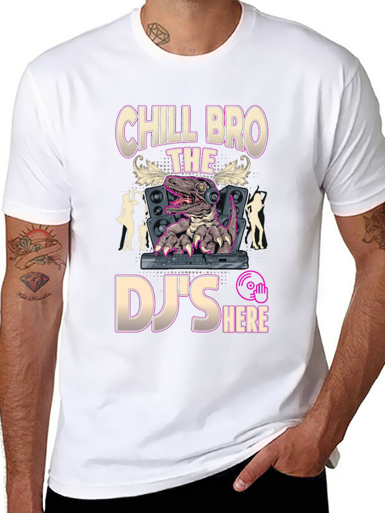 Chill Bro DJ Raptor Graphic Tee