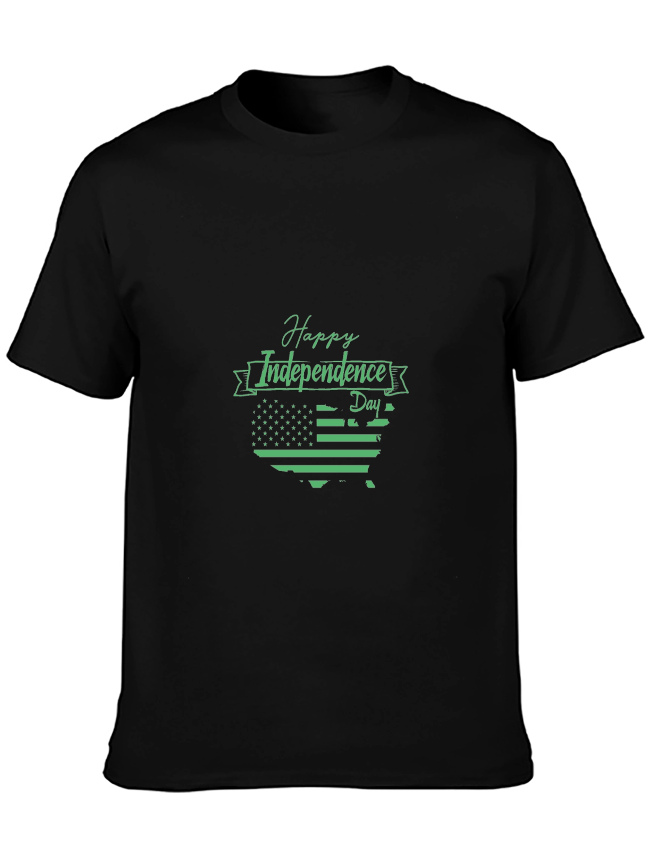 Happy Independence Day USA Map T-Shirt