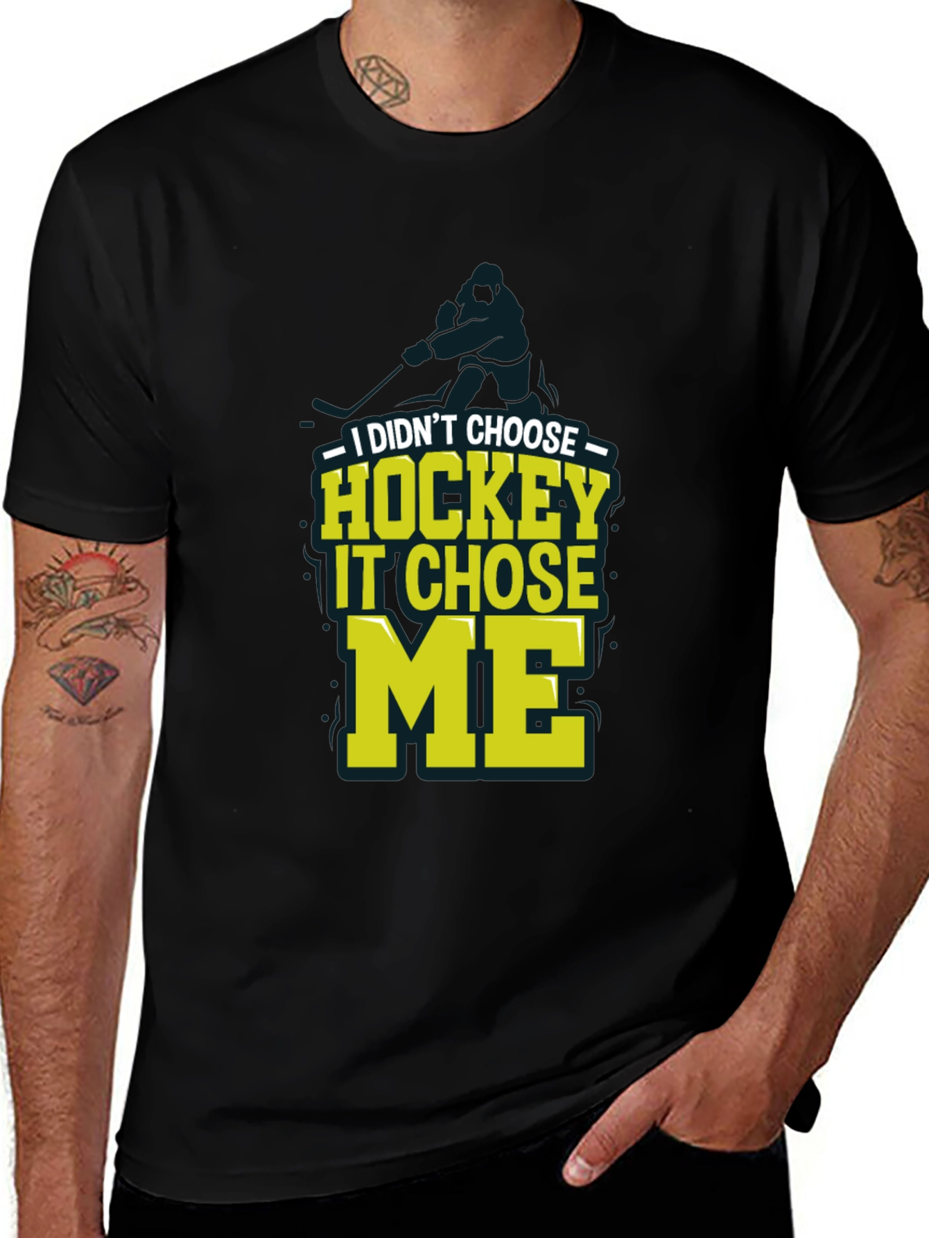 Hockey Chose Me Graphic Tee
