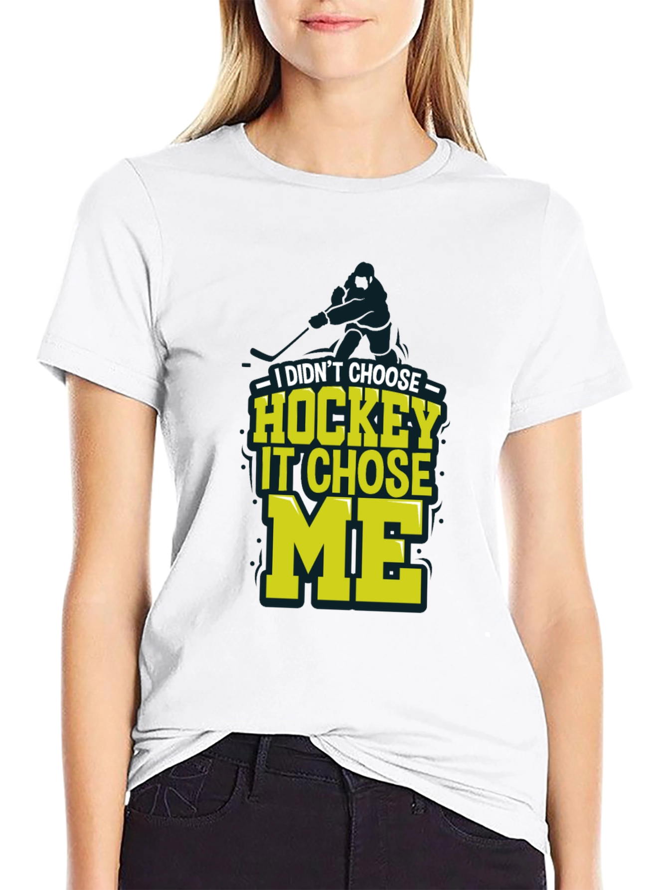 Hockey Chose Me Graphic Tee
