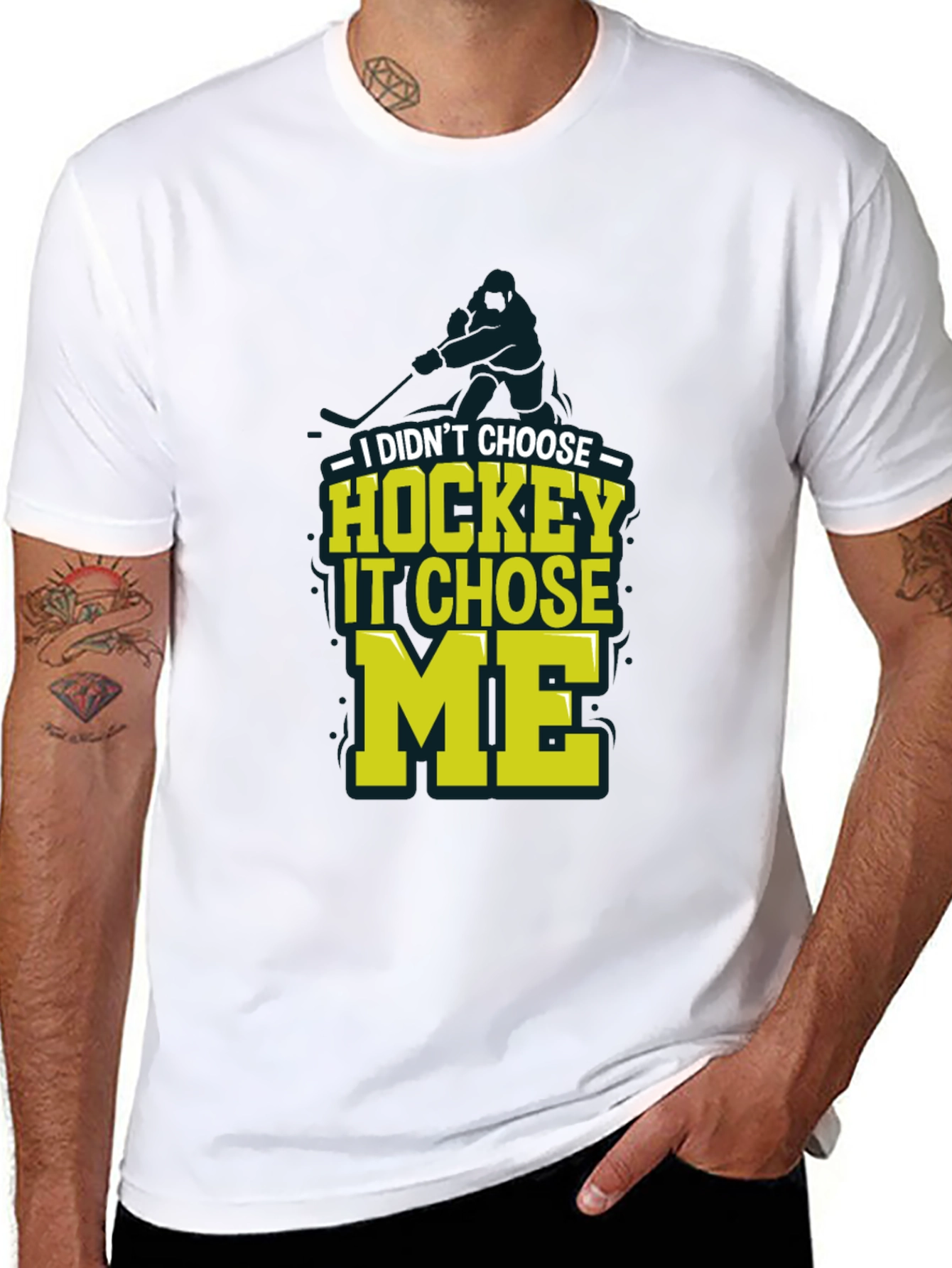 Hockey Chose Me Graphic Tee