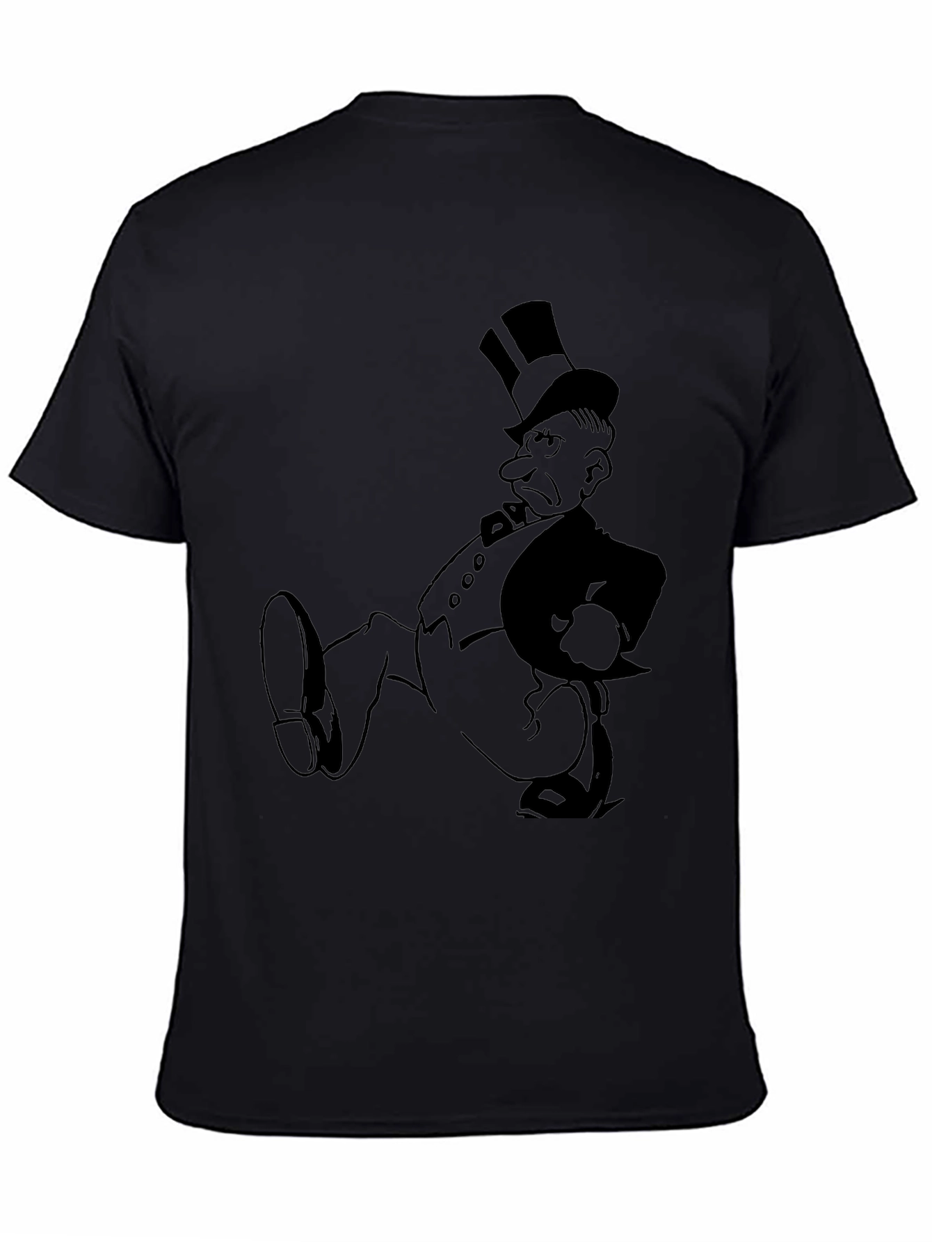 Grumpy Cartoon Character Graphic T-Shirt