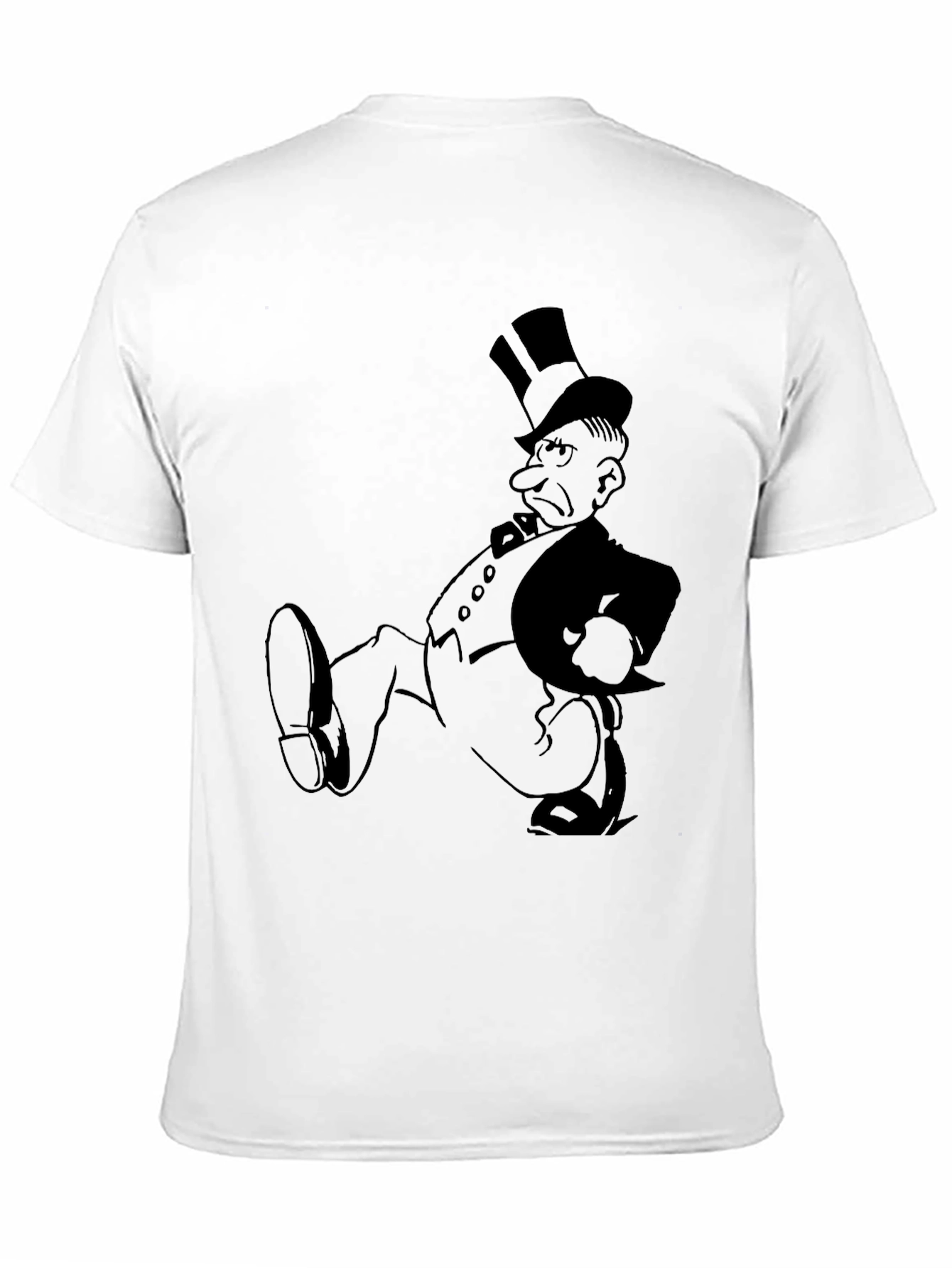 Grumpy Cartoon Character Graphic T-Shirt