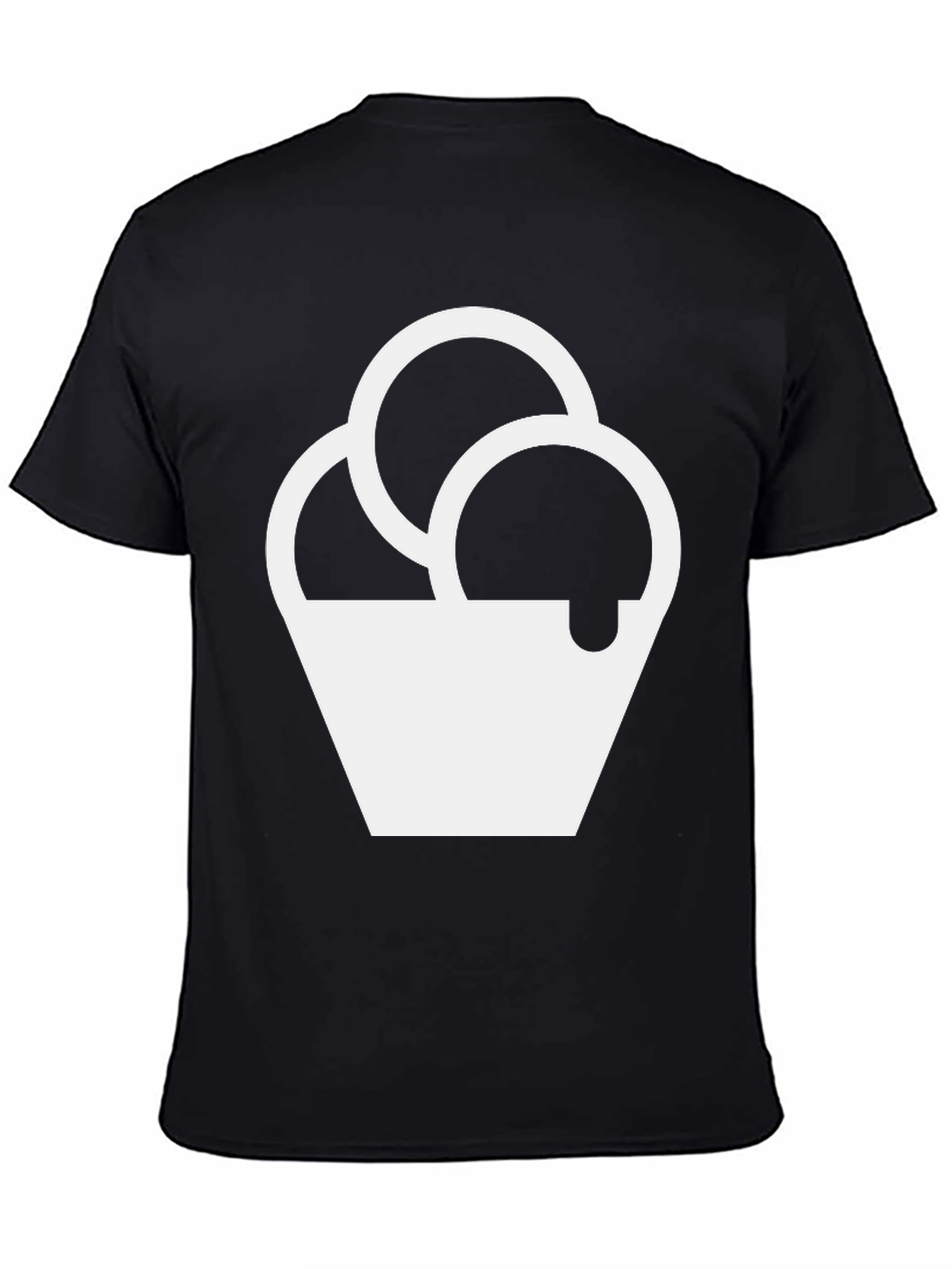 Ice Cream Graphic T-Shirt - Black