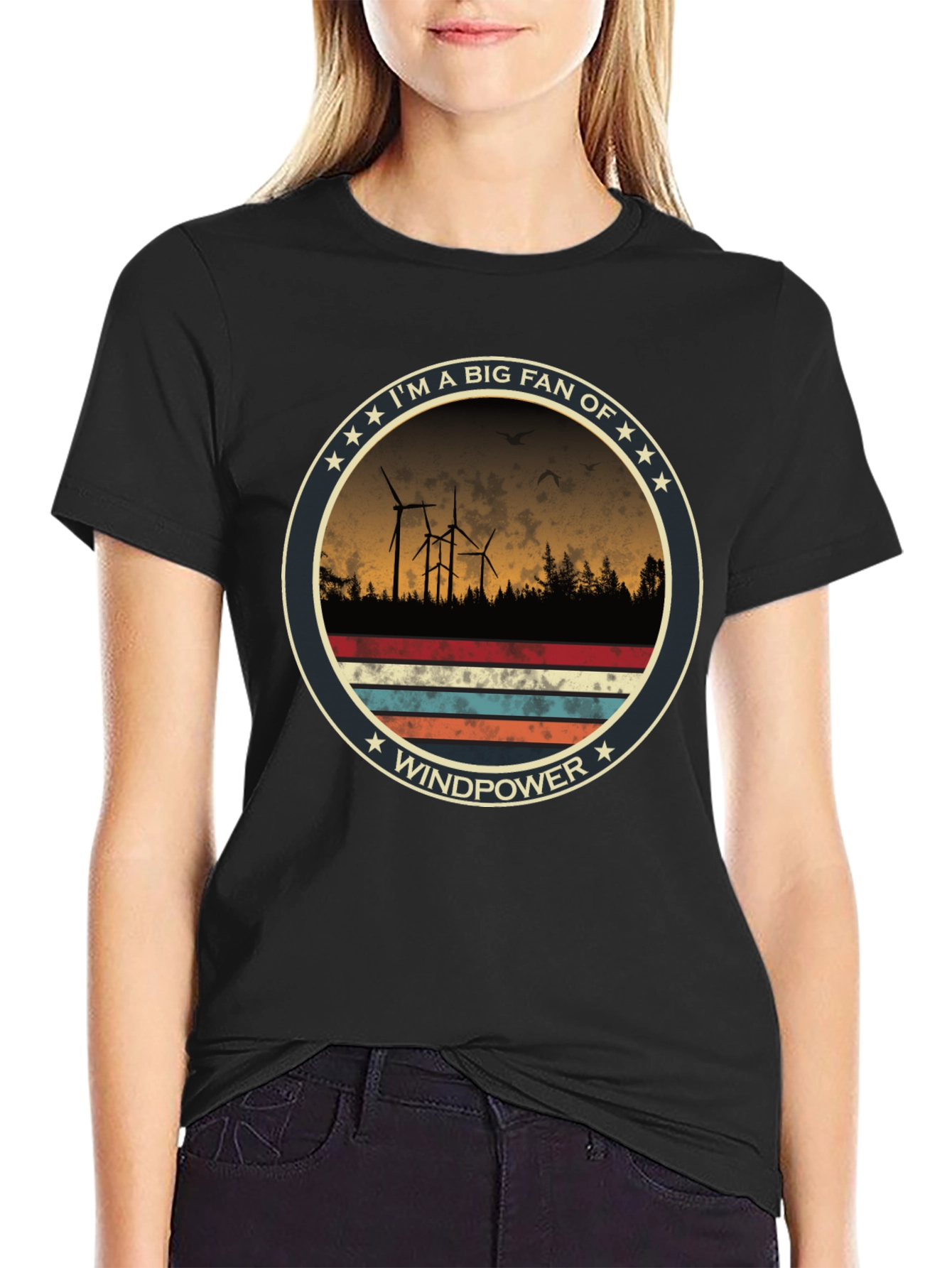 Windpower Fan T-Shirt - Eco-Friendly Energy Tee