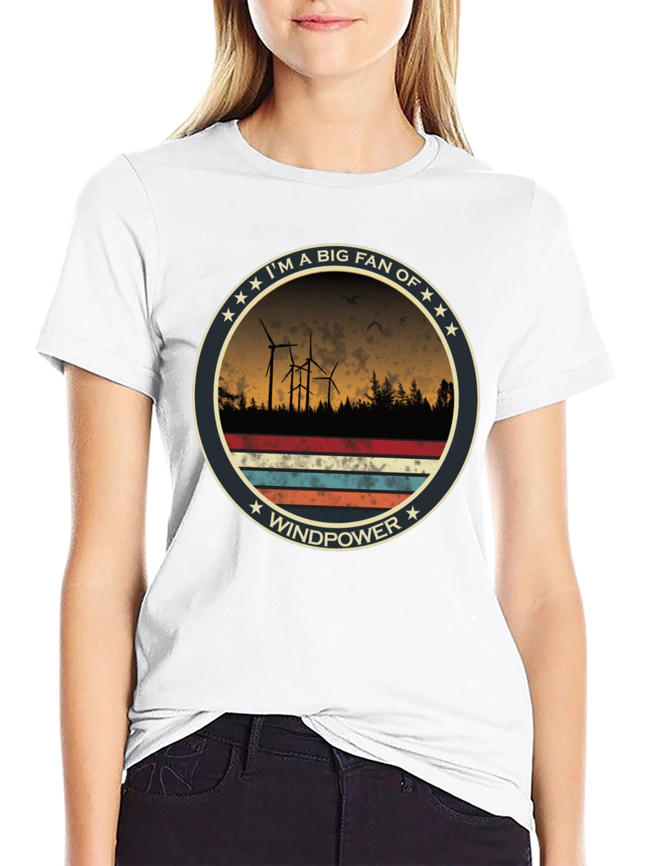 Windpower Fan T-Shirt - Eco-Friendly Energy Tee