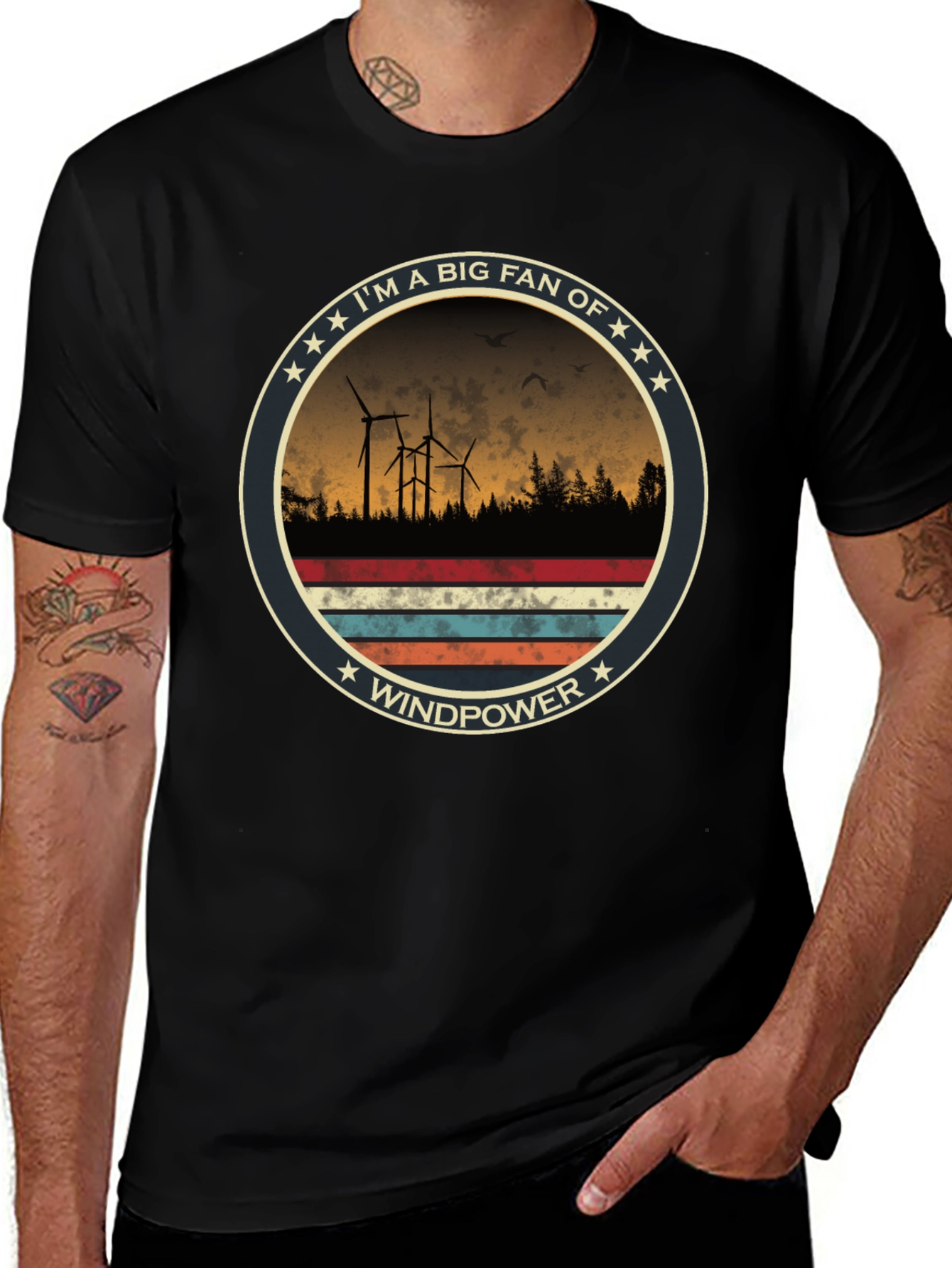 Windpower Fan T-Shirt - Eco-Friendly Energy Tee