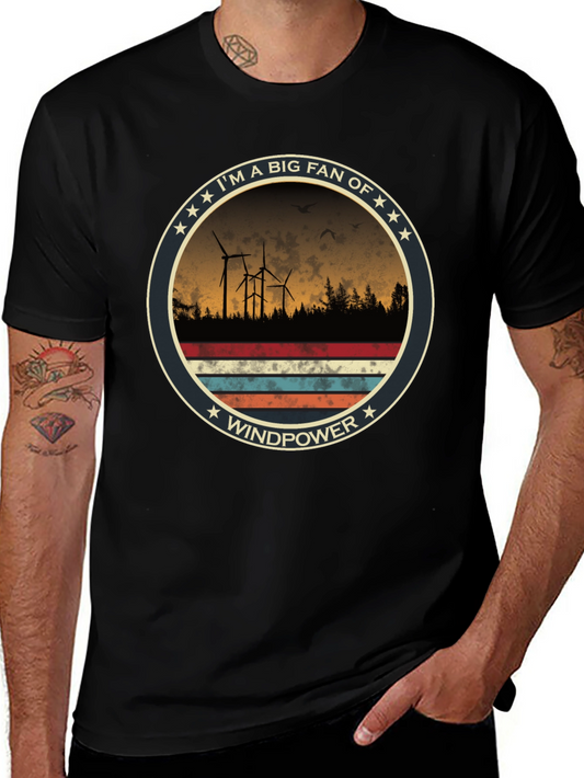 Windpower Fan T-Shirt - Eco-Friendly Energy Tee