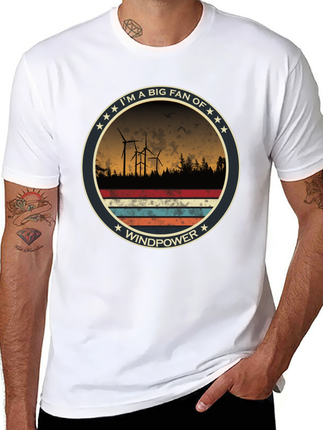 Windpower Fan T-Shirt - Eco-Friendly Energy Tee