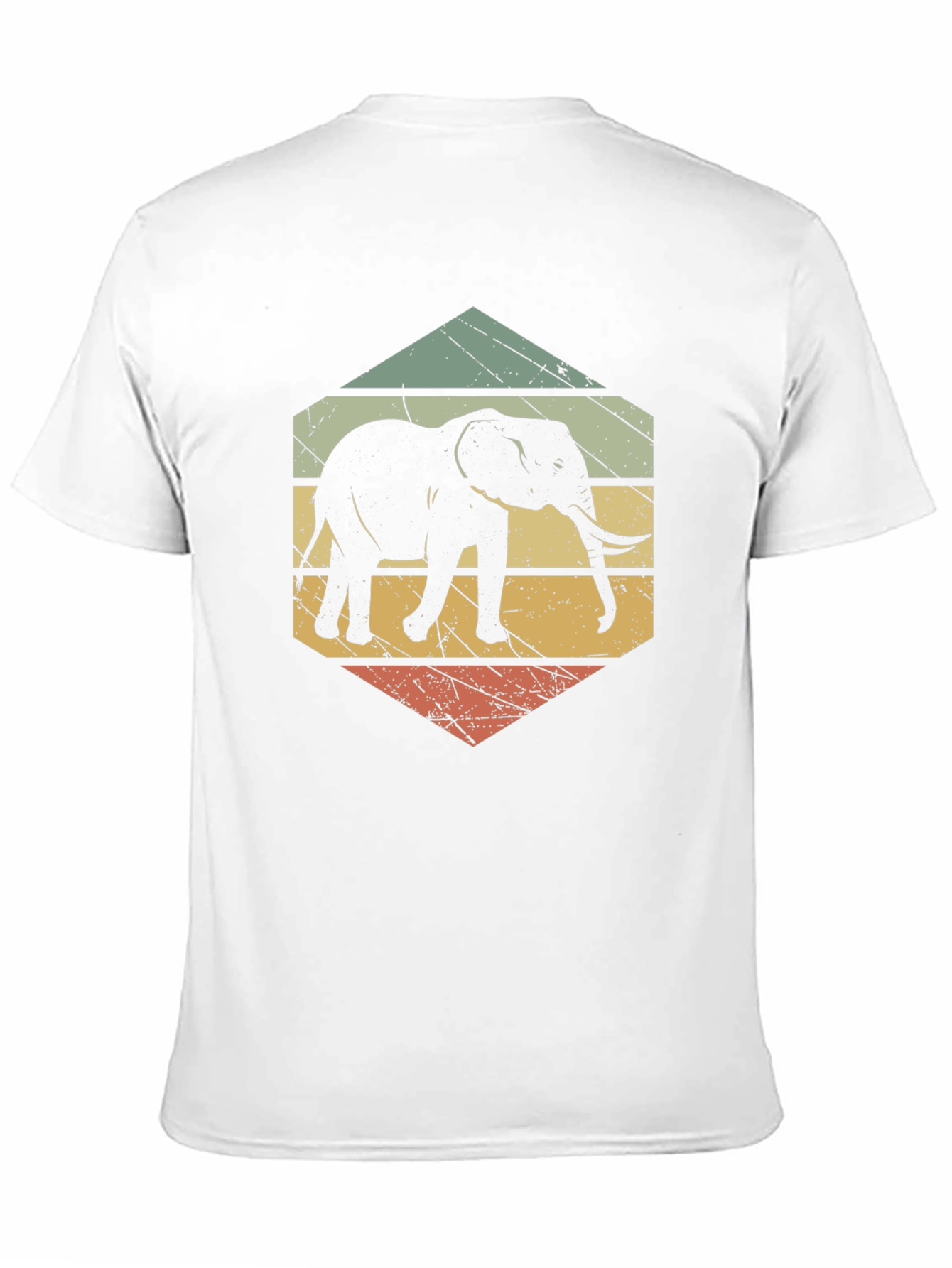 Retro Elephant Graphic T-Shirt