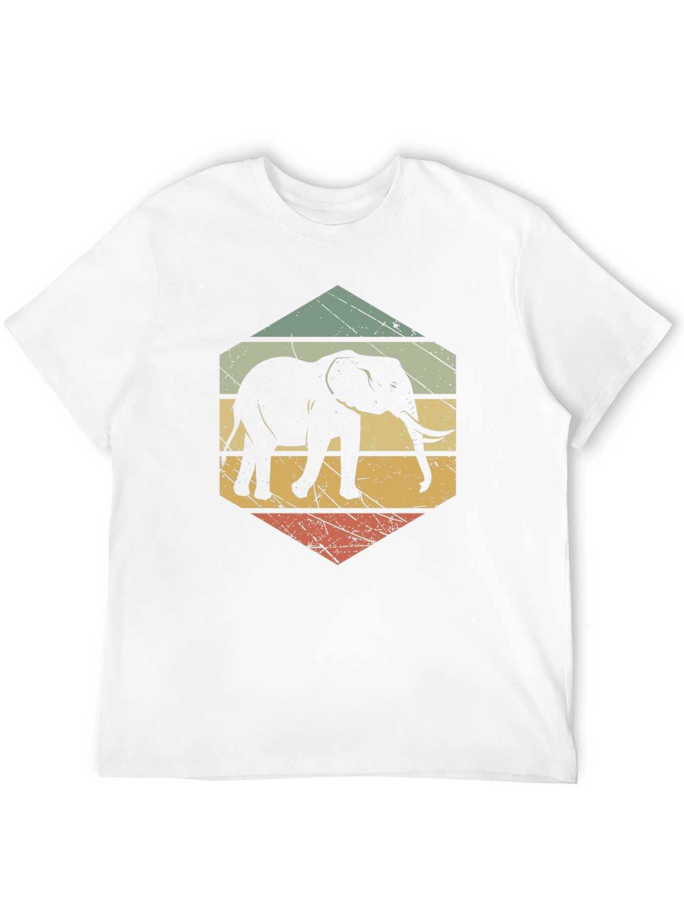Retro Elephant Graphic T-Shirt