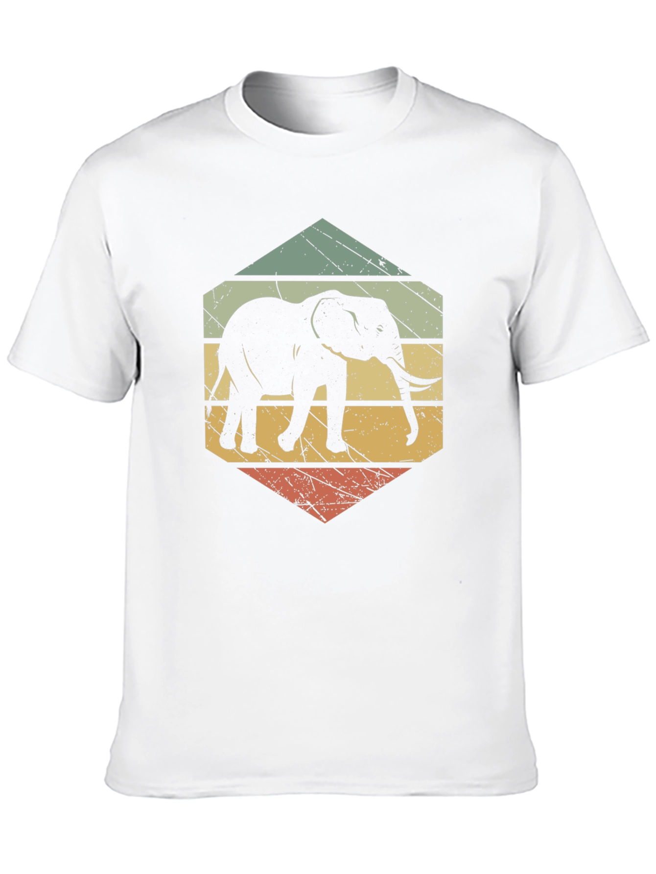 Retro Elephant Graphic T-Shirt