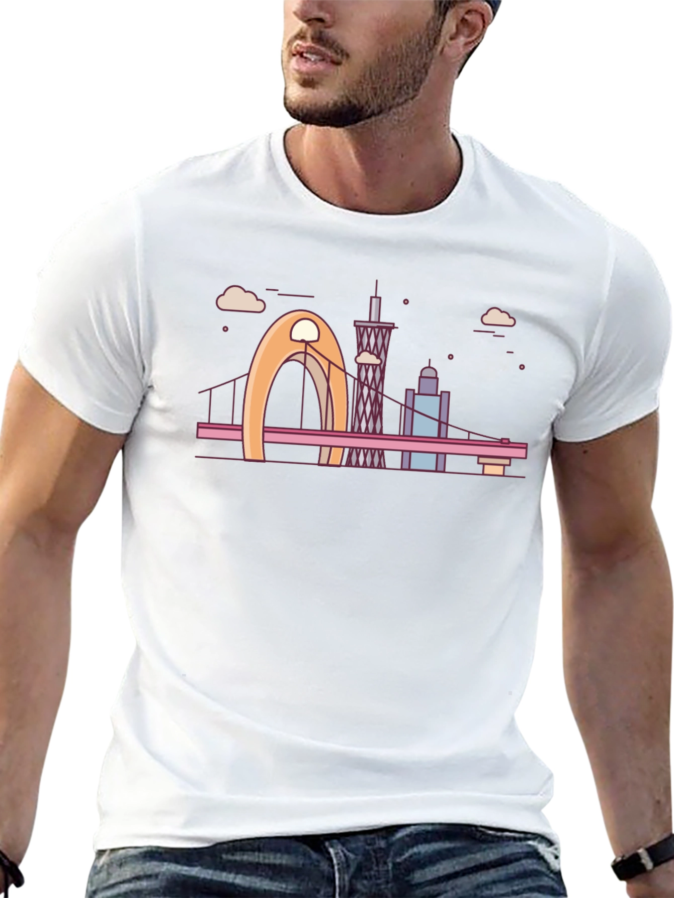 Guangzhou City Skyline T-Shirt
